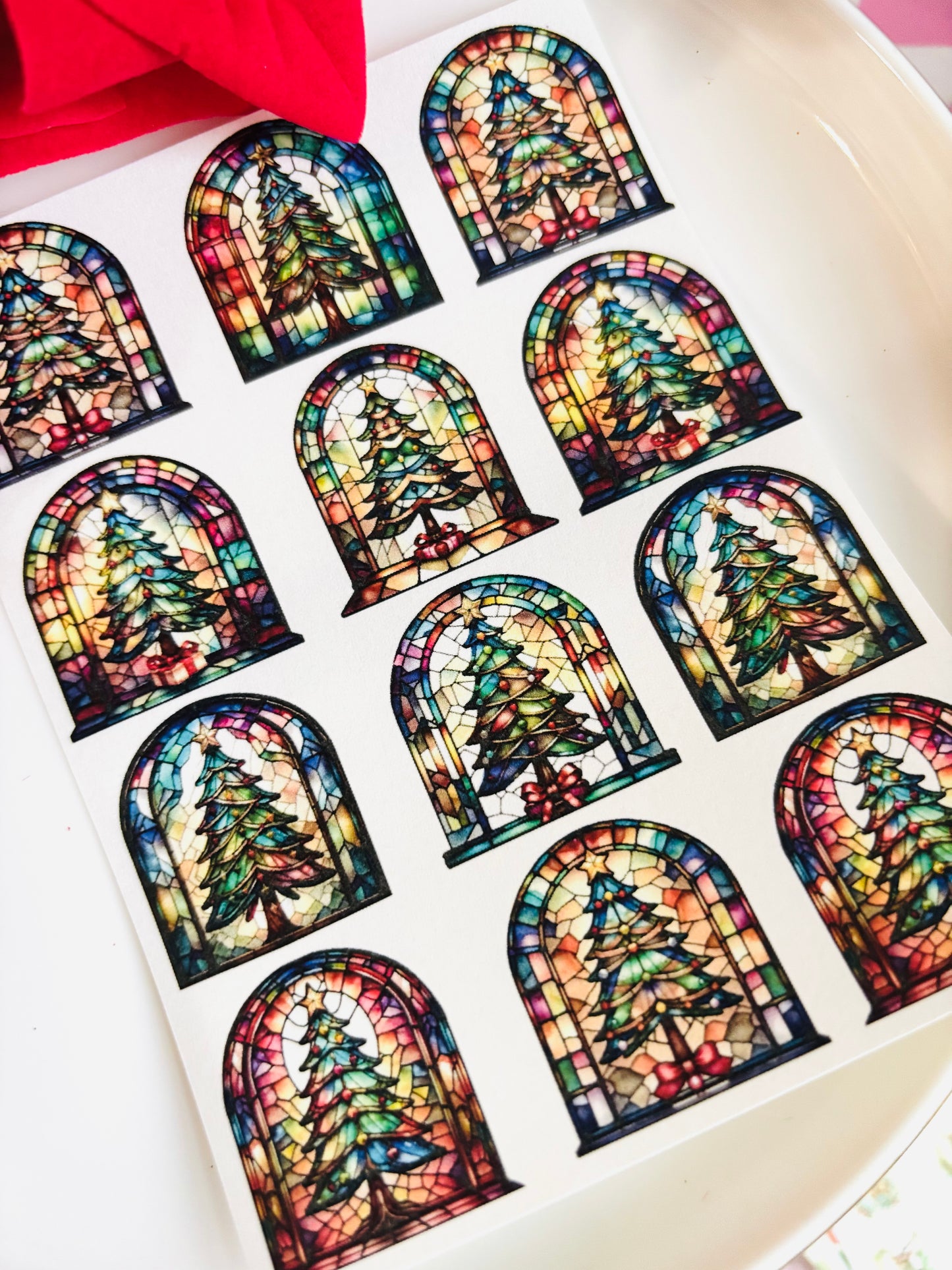 Christmas Tree Arch Large Transfer Paper