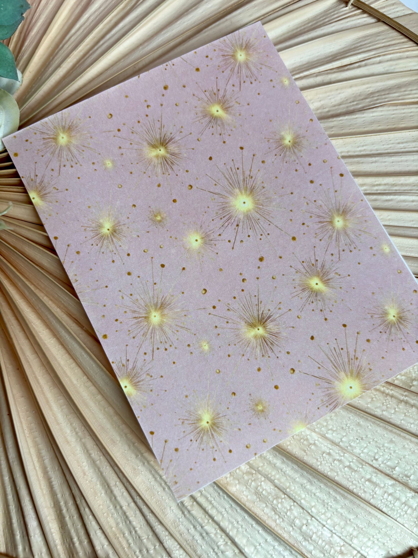 Pink Starburst Transfer Paper