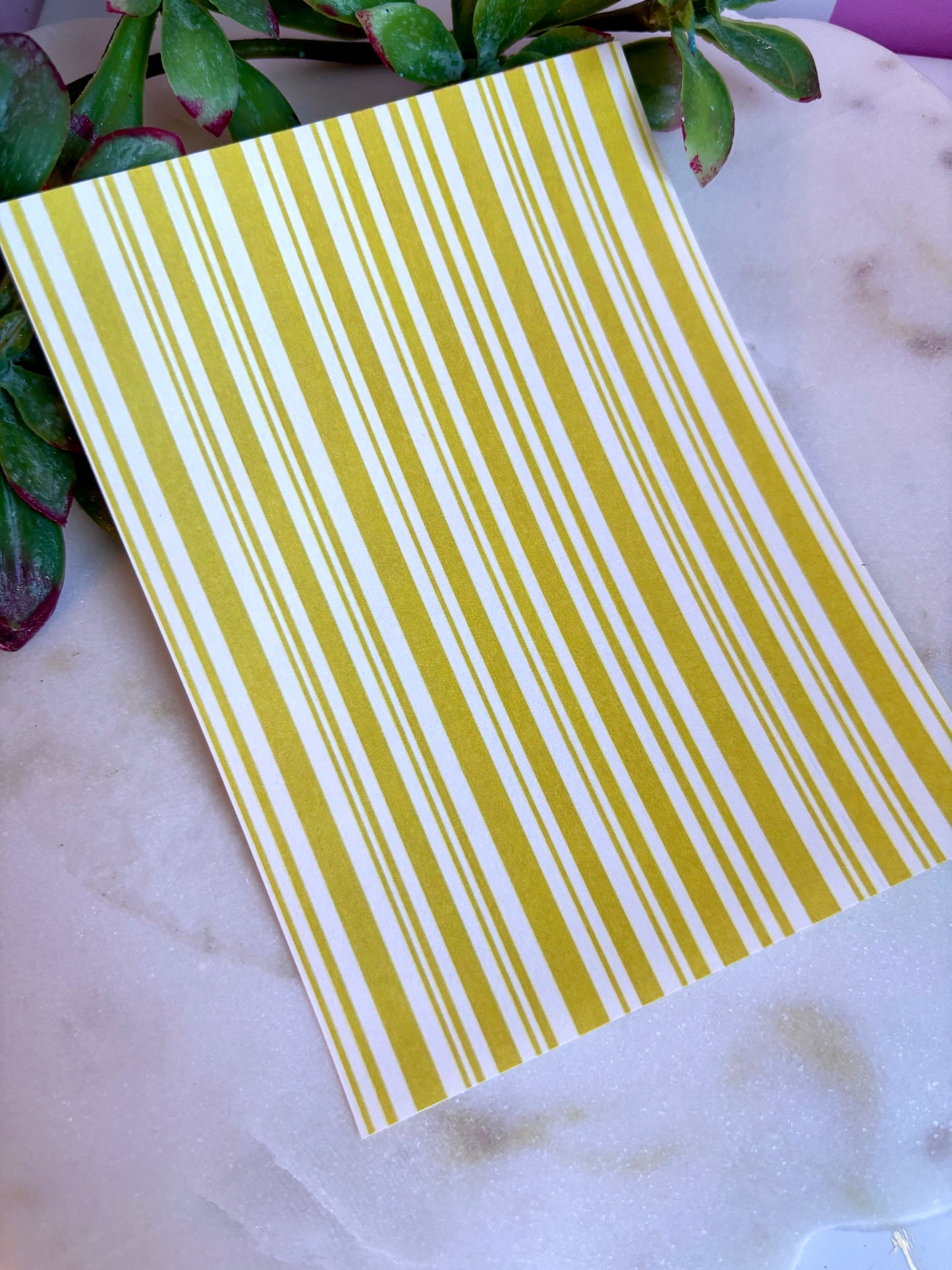 Lemon Stripe Transfer Paper