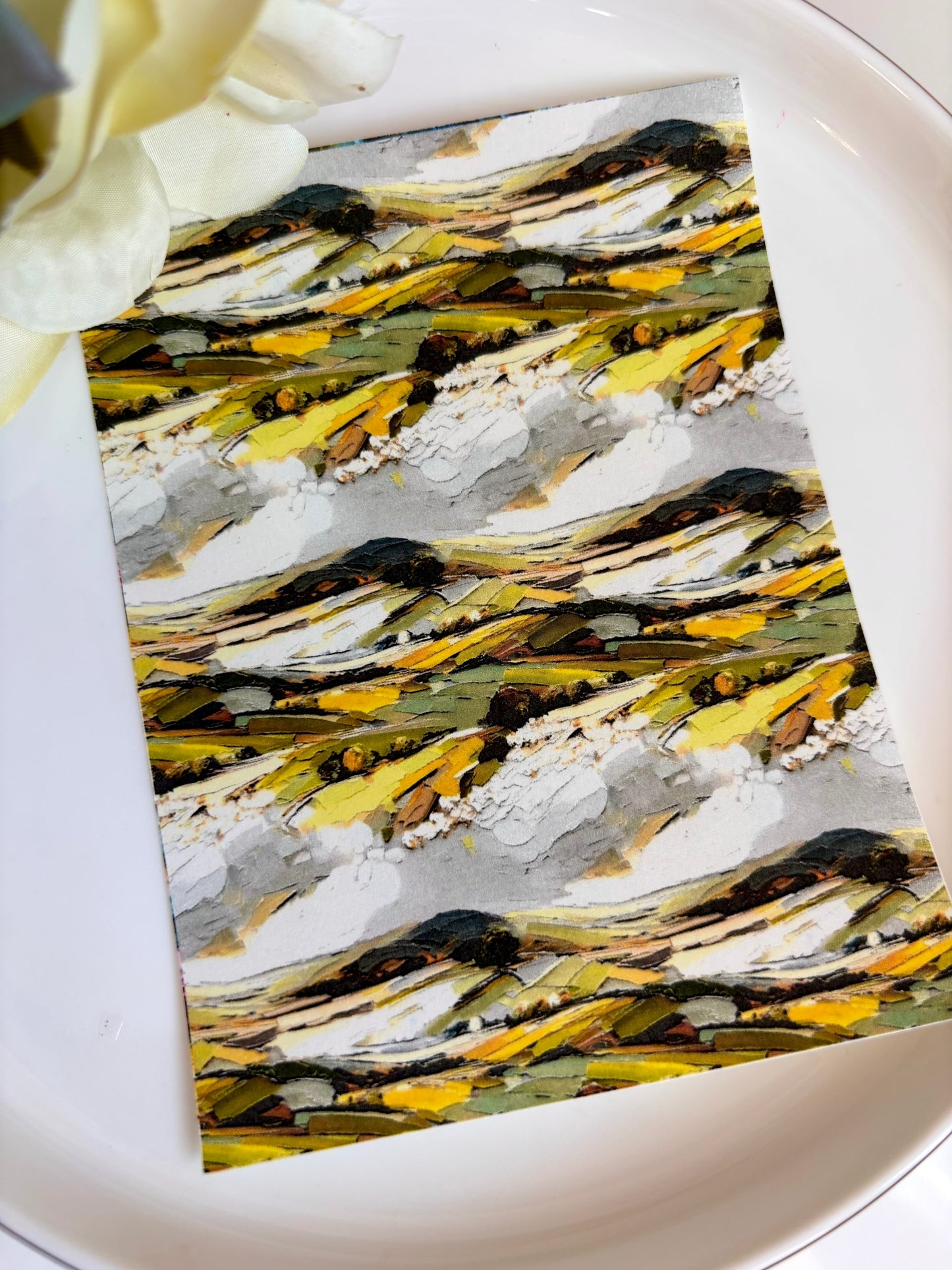 Mountain Impasto Transfer Paper