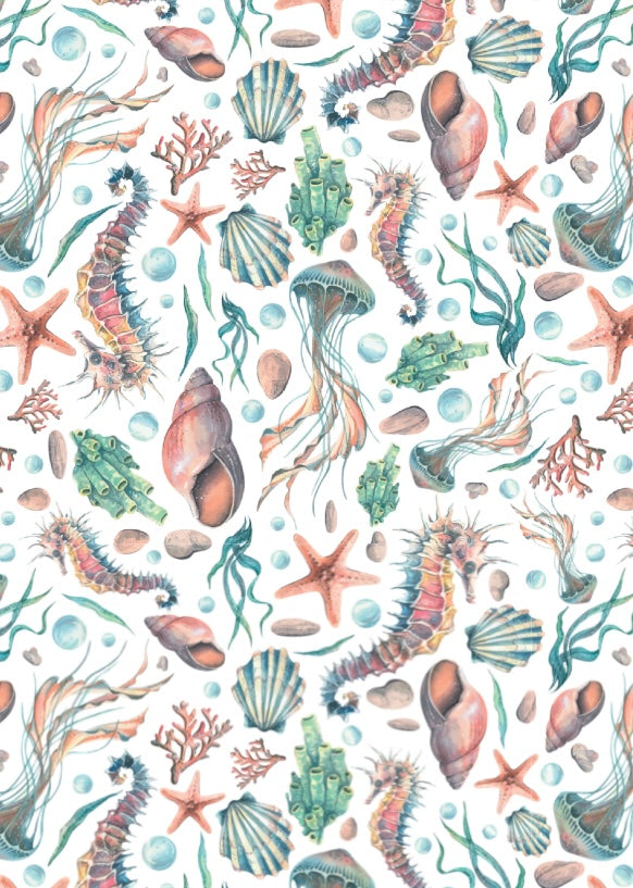 Sea Creatures Transfer Paper