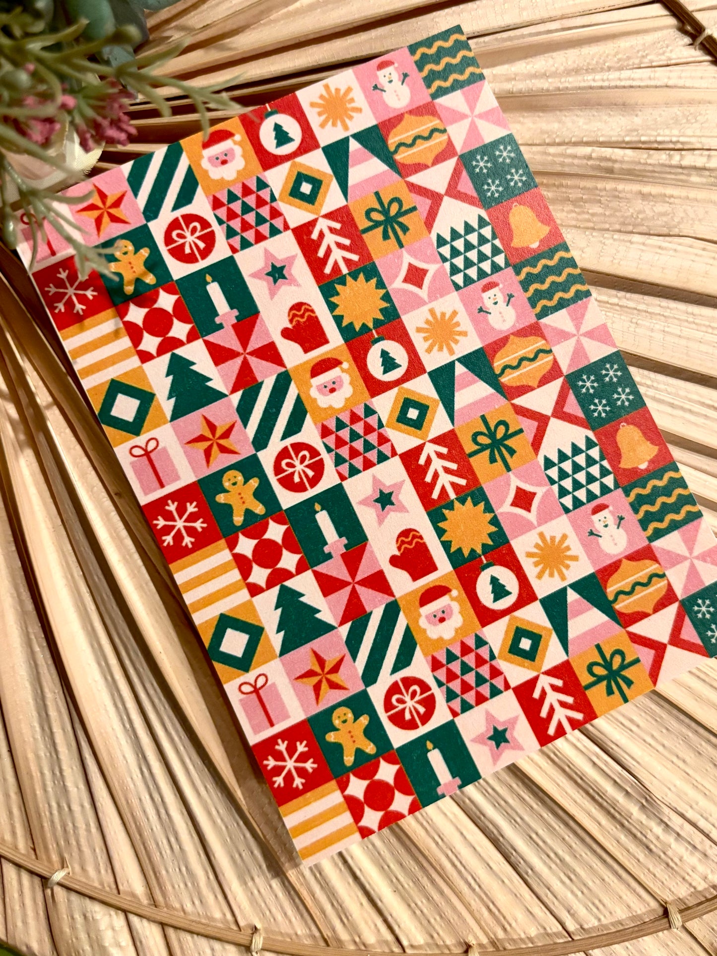 Peppermint Mitten Square Transfer Paper