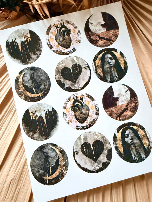 Gothic Circles Transfer Papers
