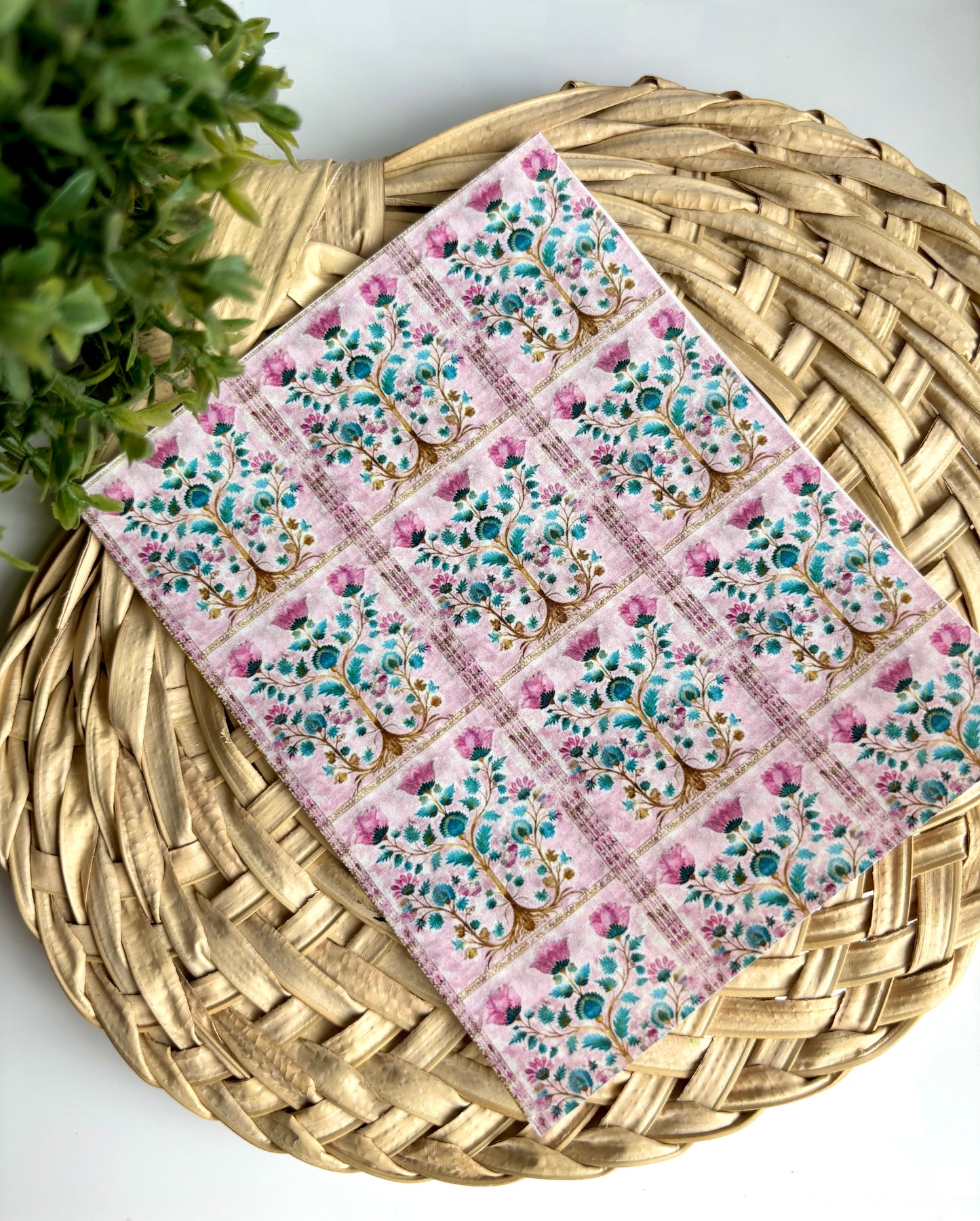 Pink Moroccan Tile Transfer Paper