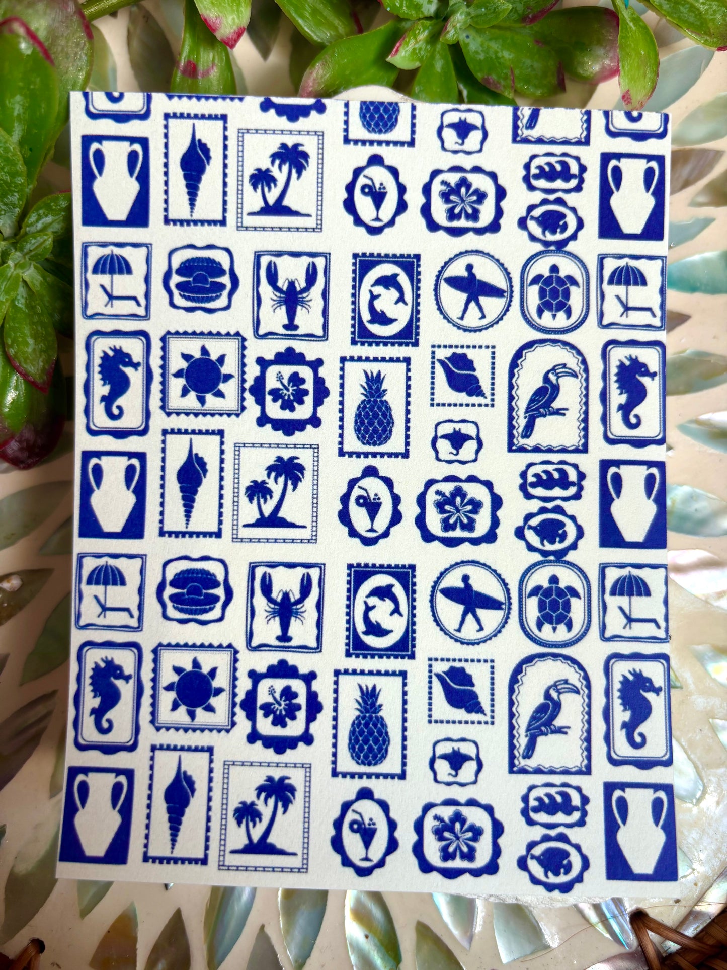 Surf Sea Transfer Paper