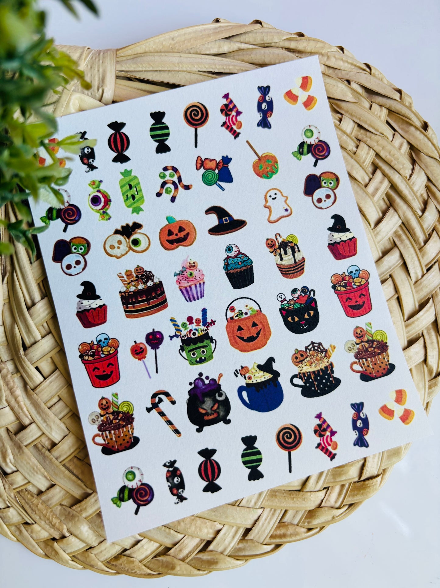 Halloween Sweetie Charms Transfer Paper