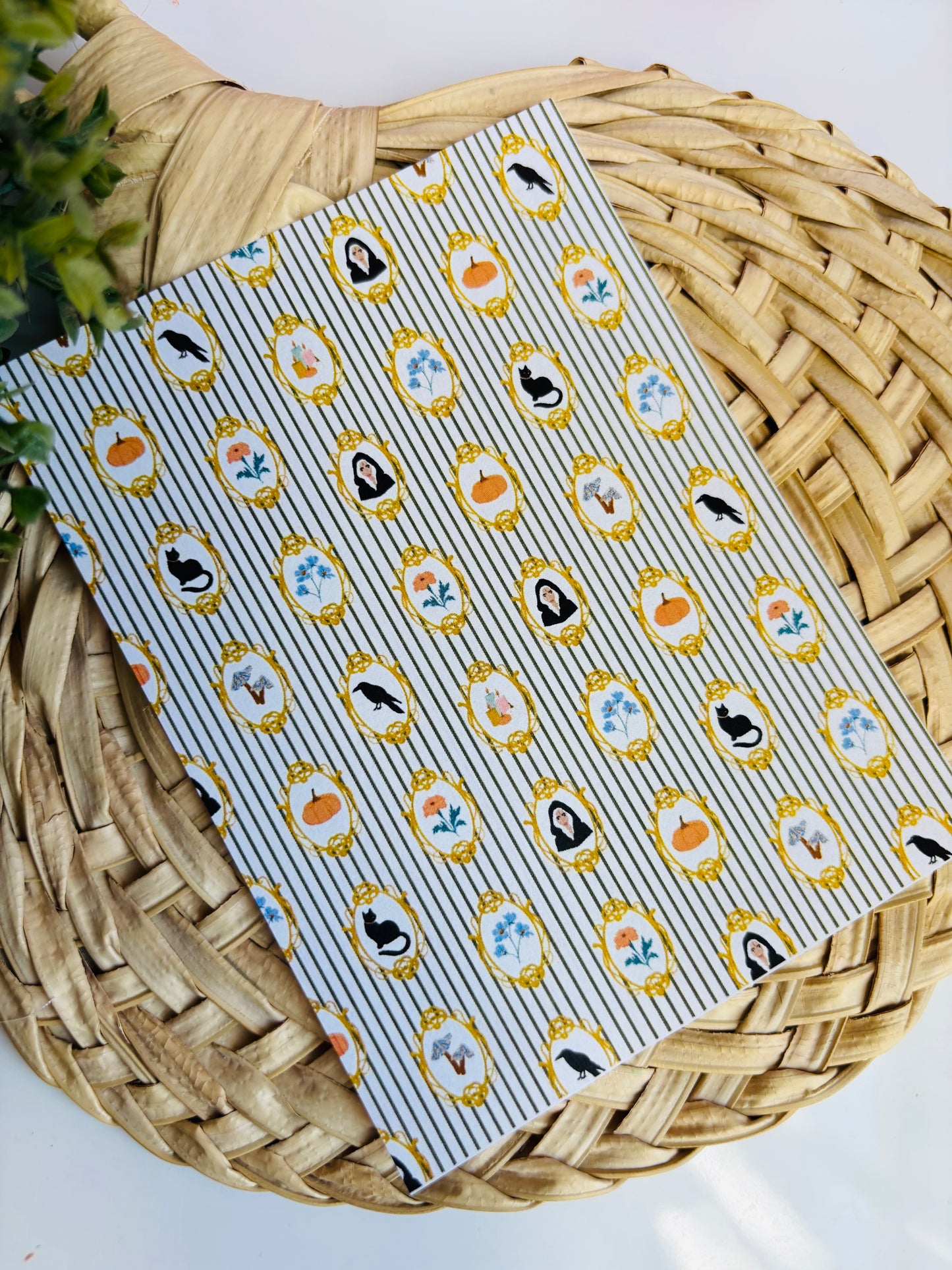 Striped Halloween Frames Transfer Paper