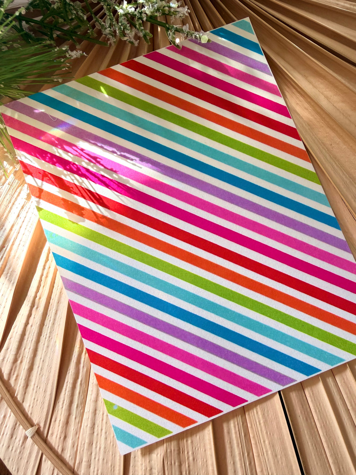 Merry Diagonal Stripe Transfer Paper