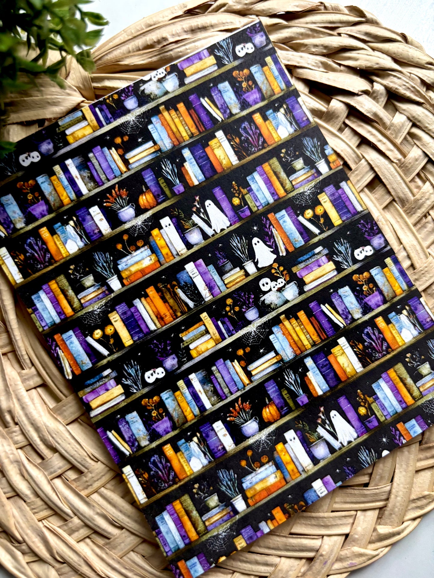 Halloween Bookshelves Transfer Paper