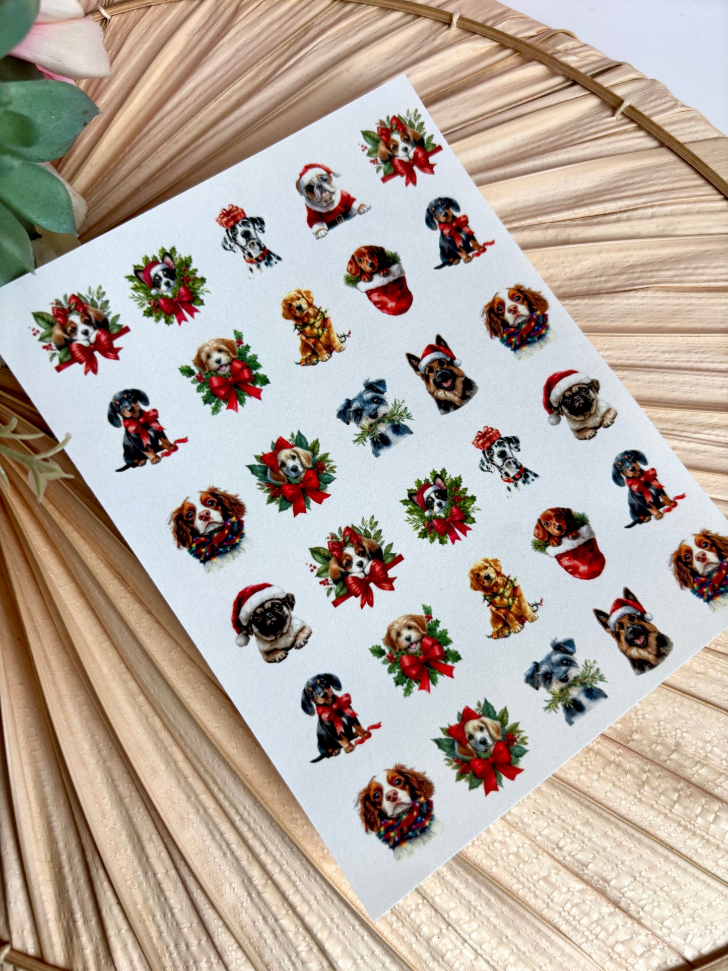 Xmas Pups Transfer Paper