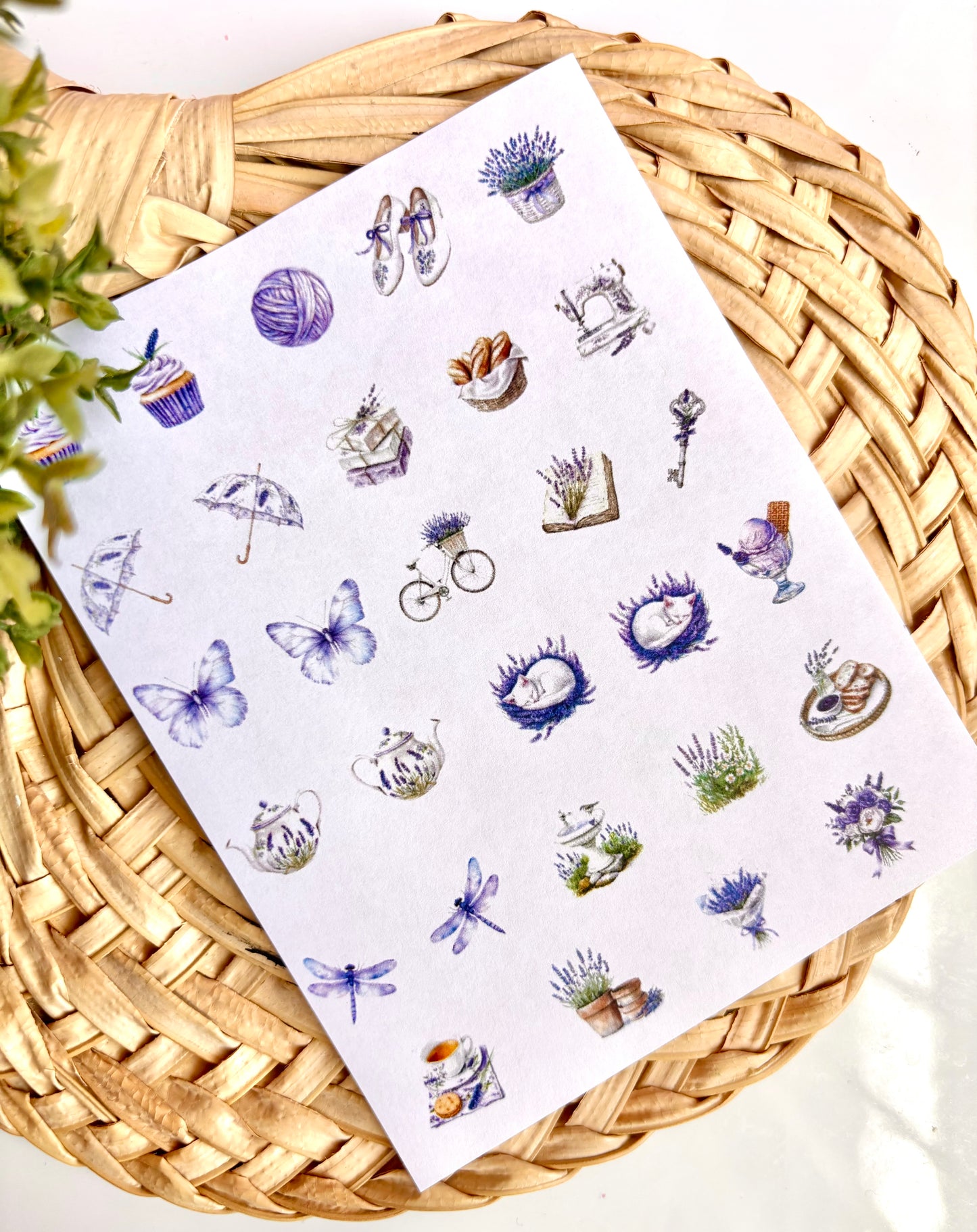 Lavender Charms B Transfer Paper