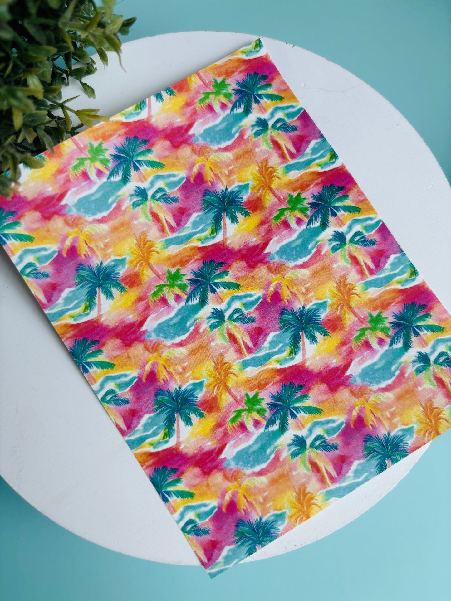 Sunset Palm Transfer Paper