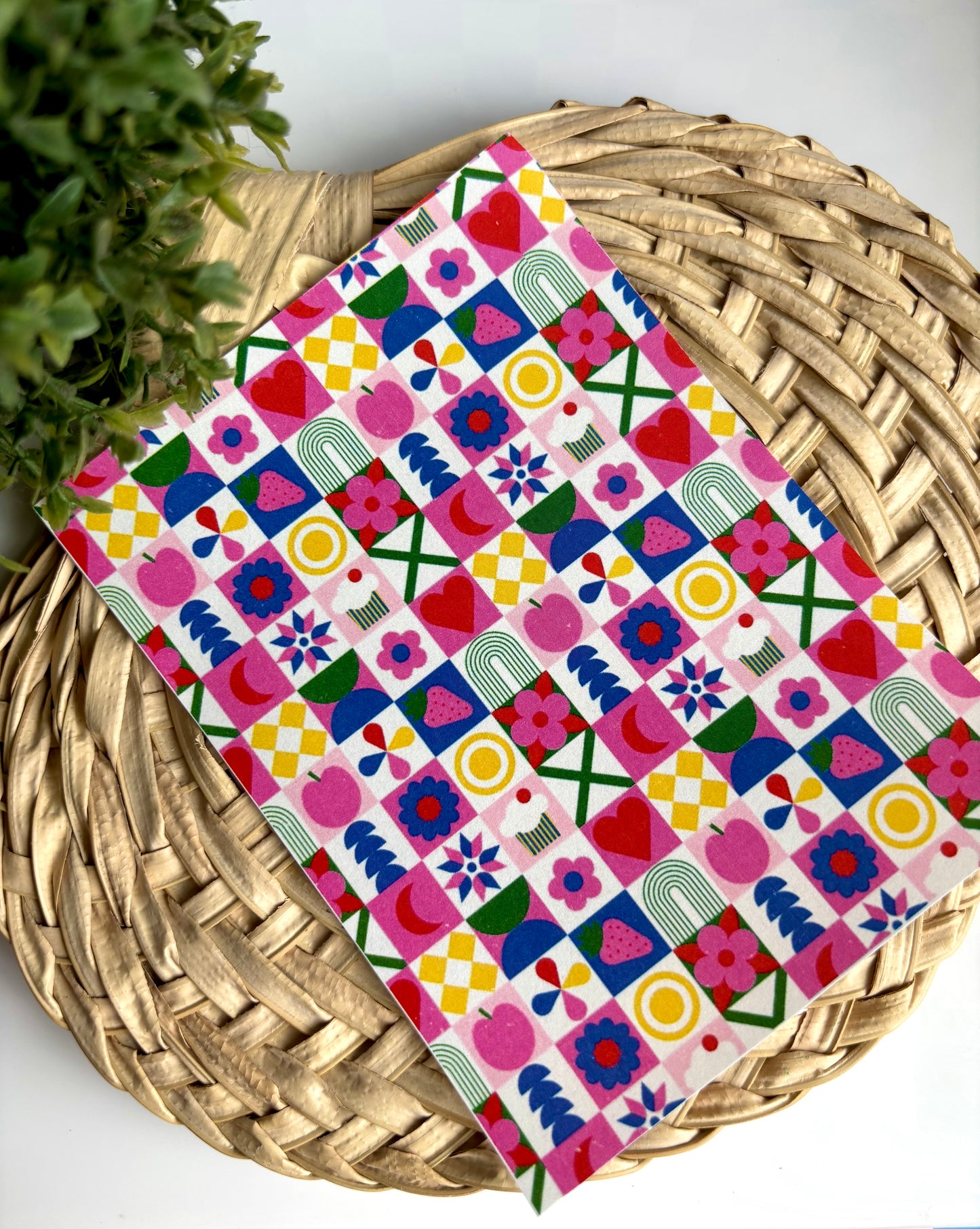 Doodle Checkerboard Transfer Paper