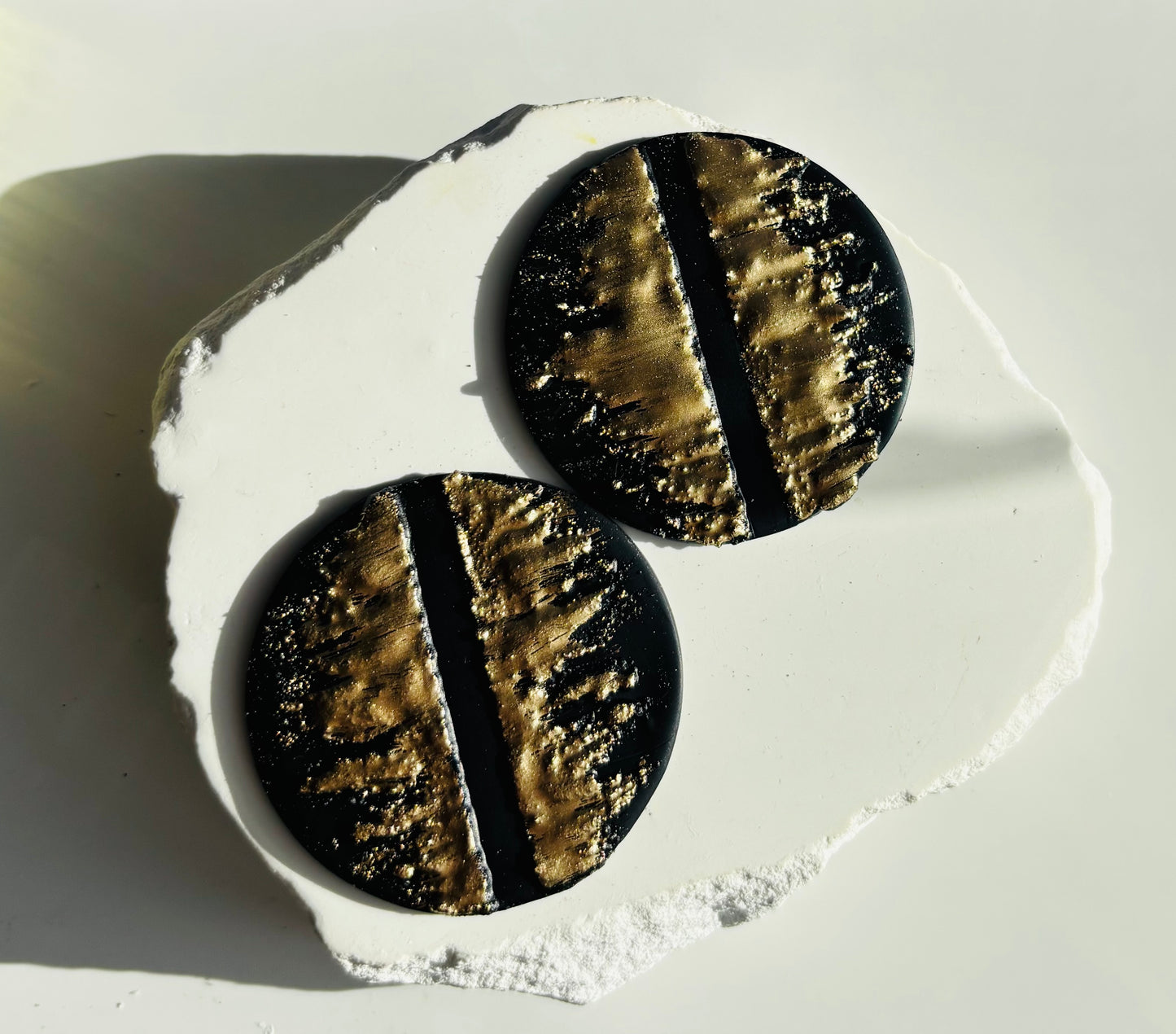 Gilded Stucco Earrings