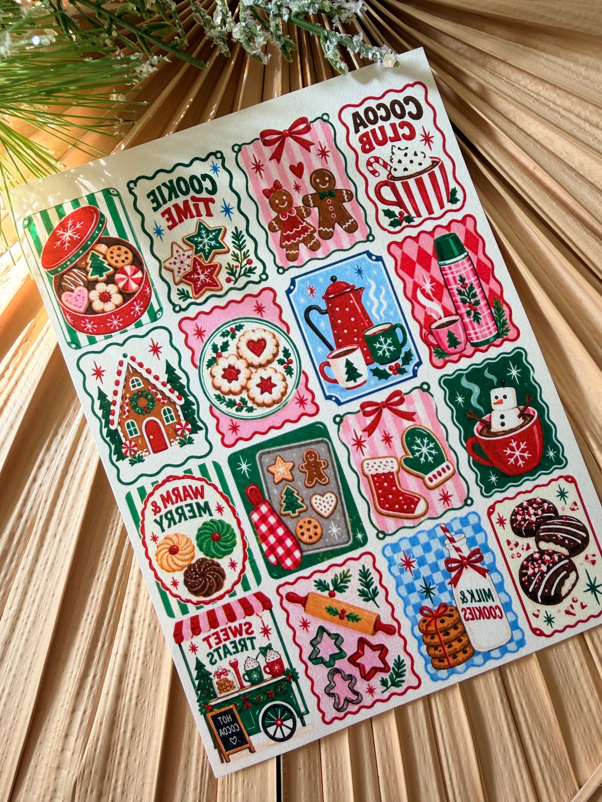 Christmas Cookie Tile Transfer Paper