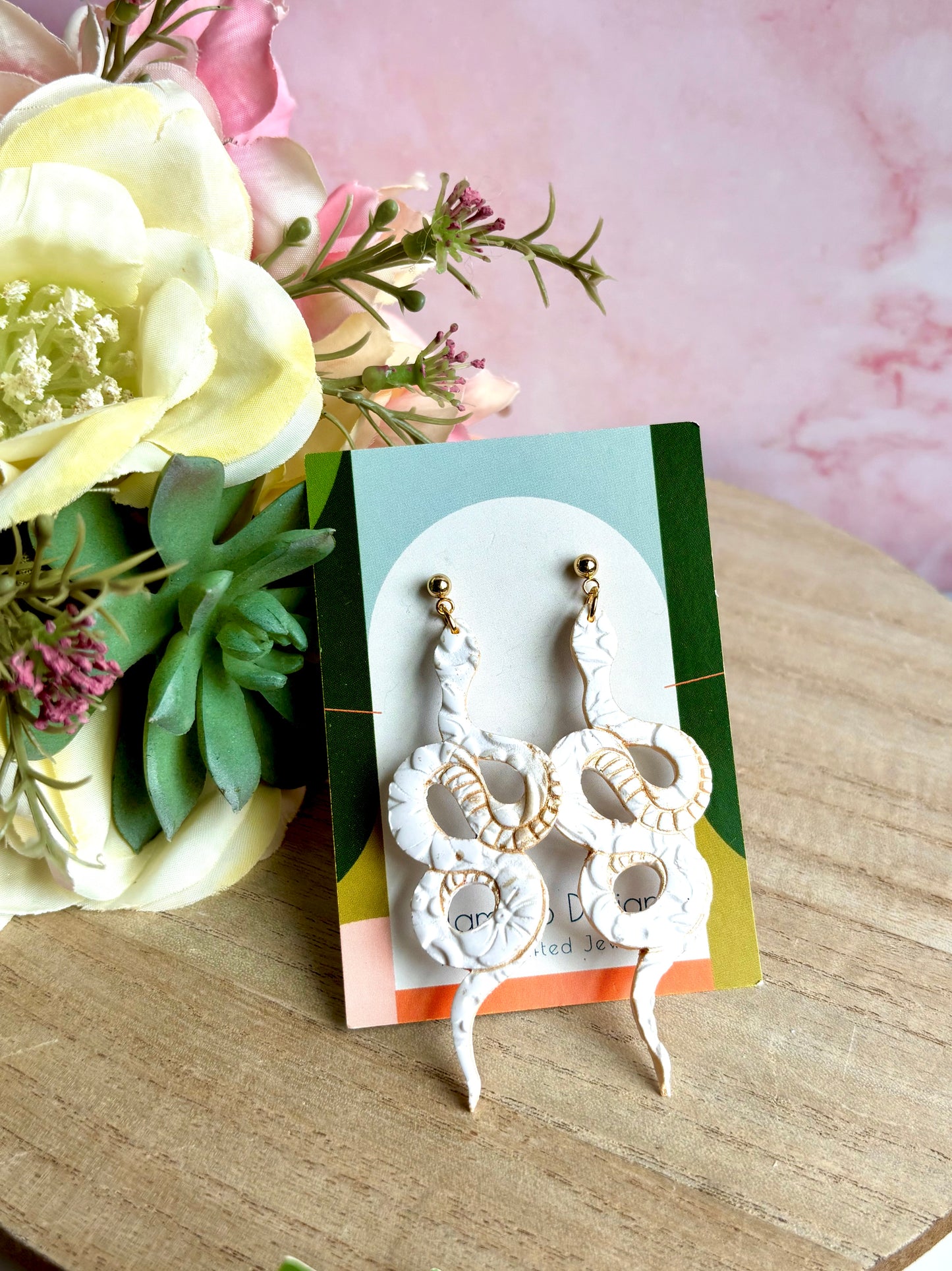 Embossed Halloween Earrings