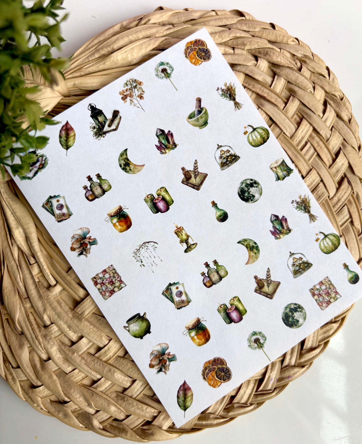 Crystals & Potions Charm Transfer Paper