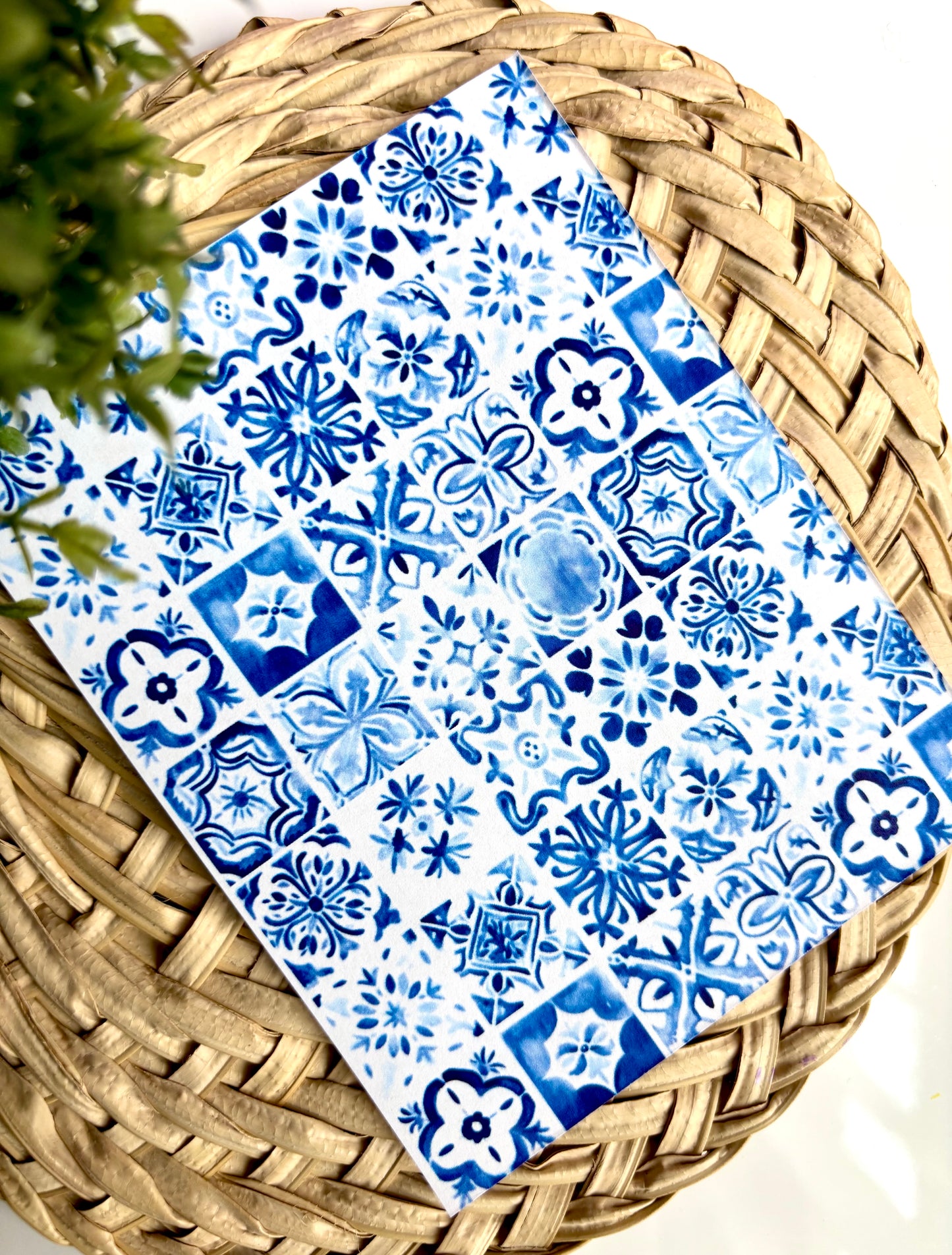 Porcelain Blues Transfer Paper