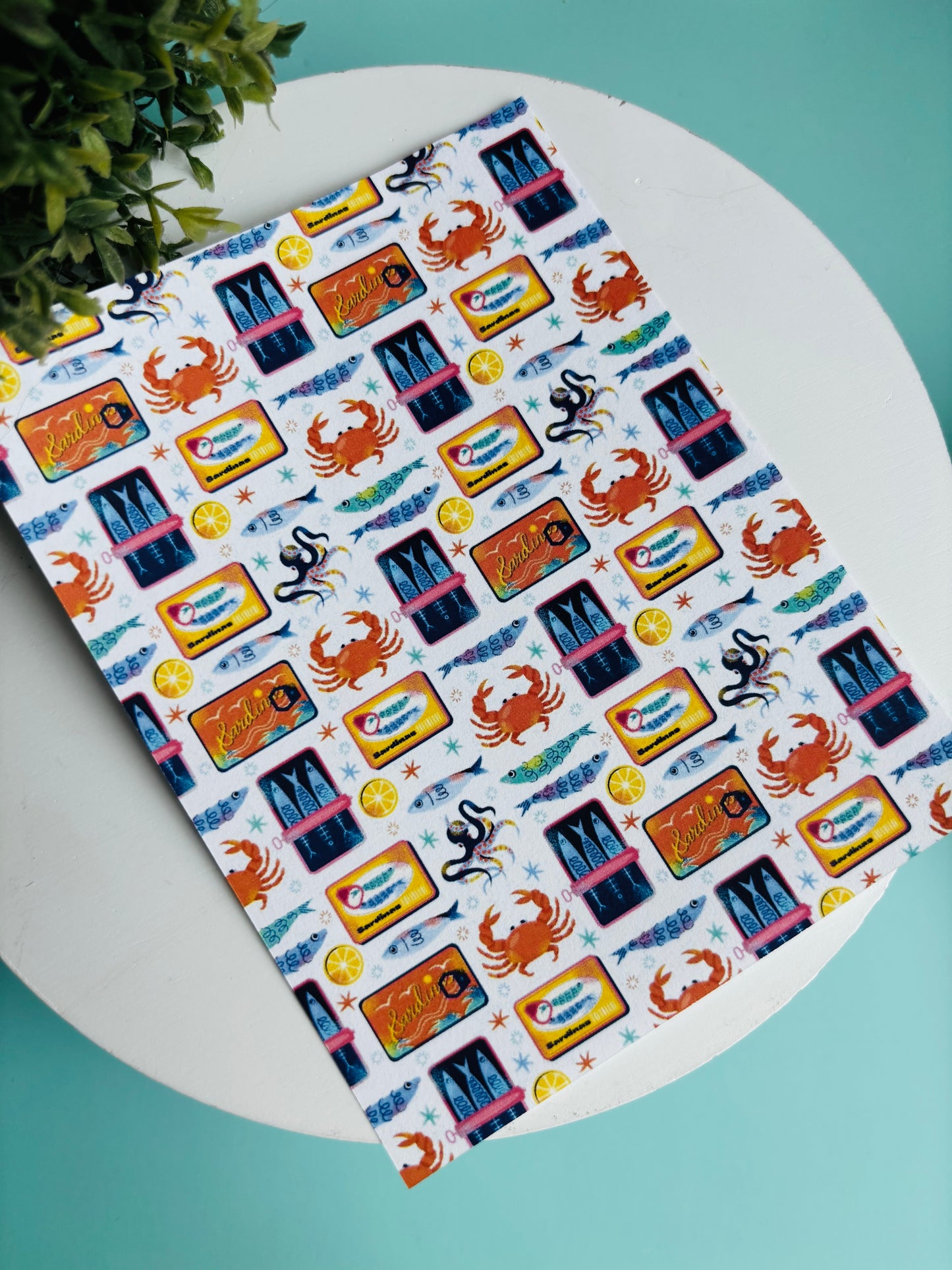 Tinned Fishy Transfer Paper