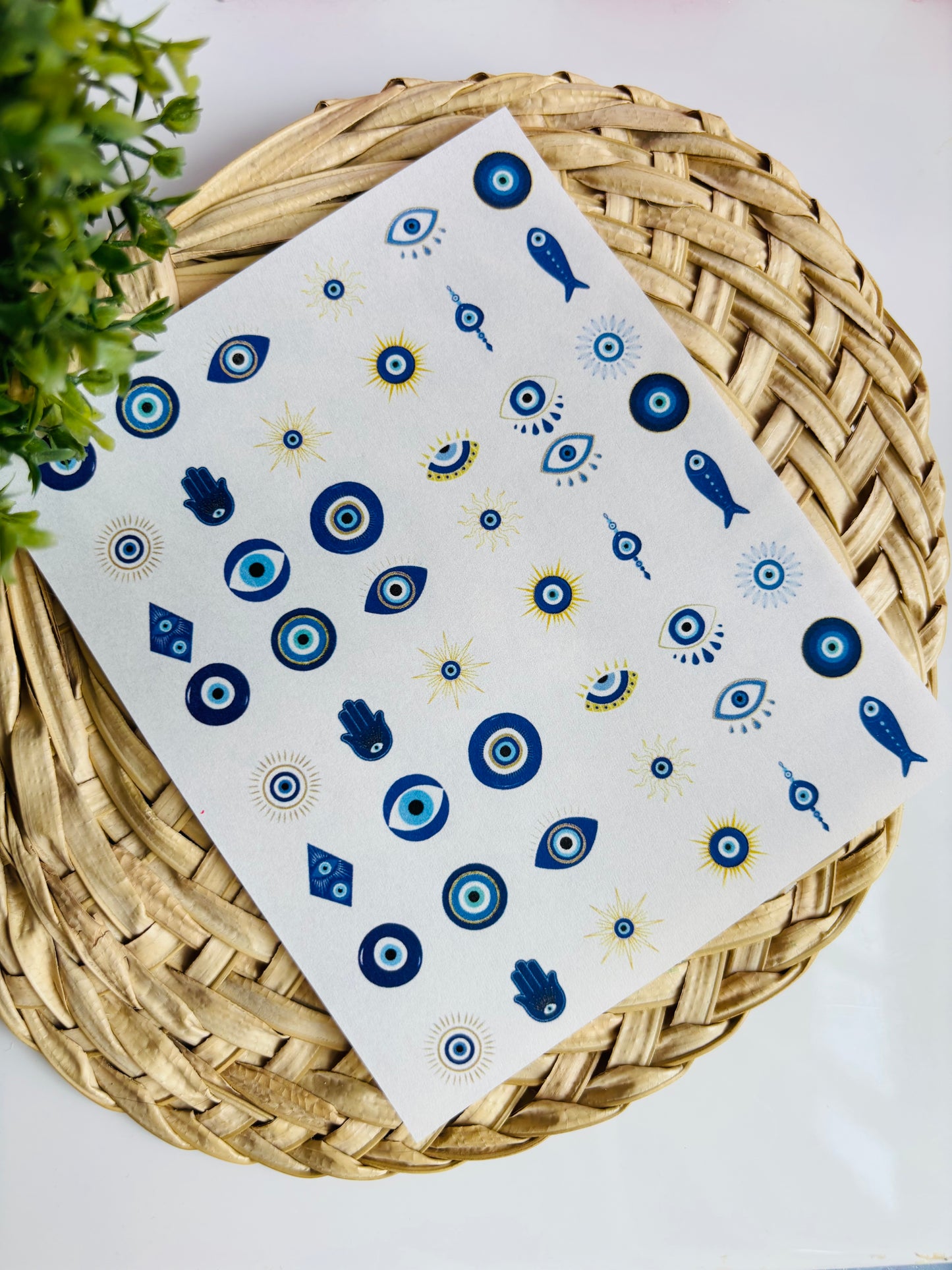 Greek Mati Charms Transfer Paper