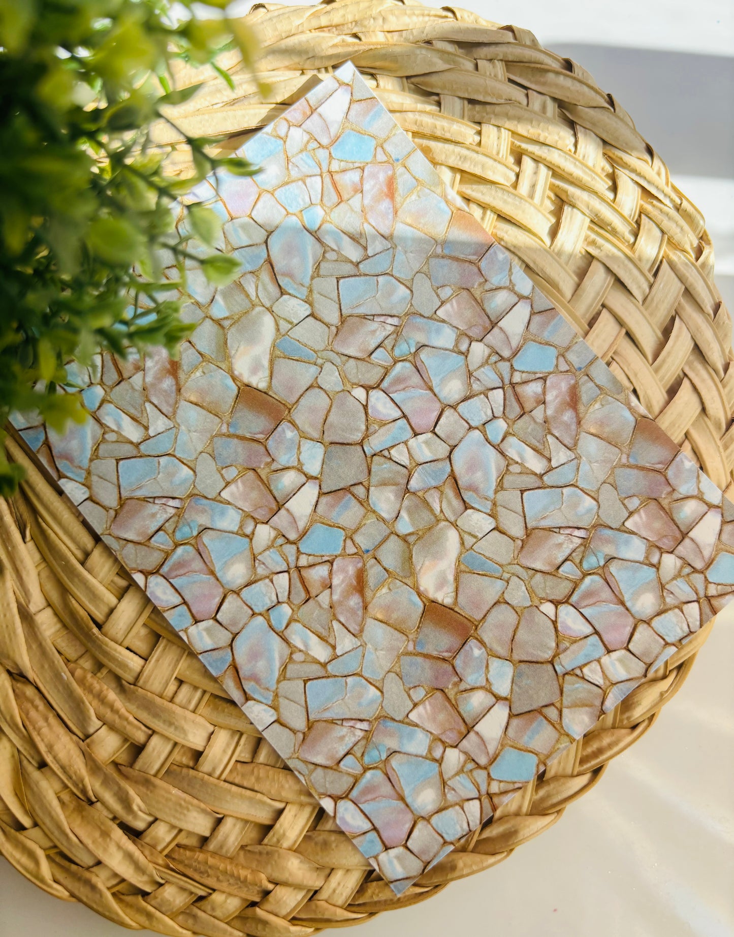 Mother of Pearl Collage Transfer Paper