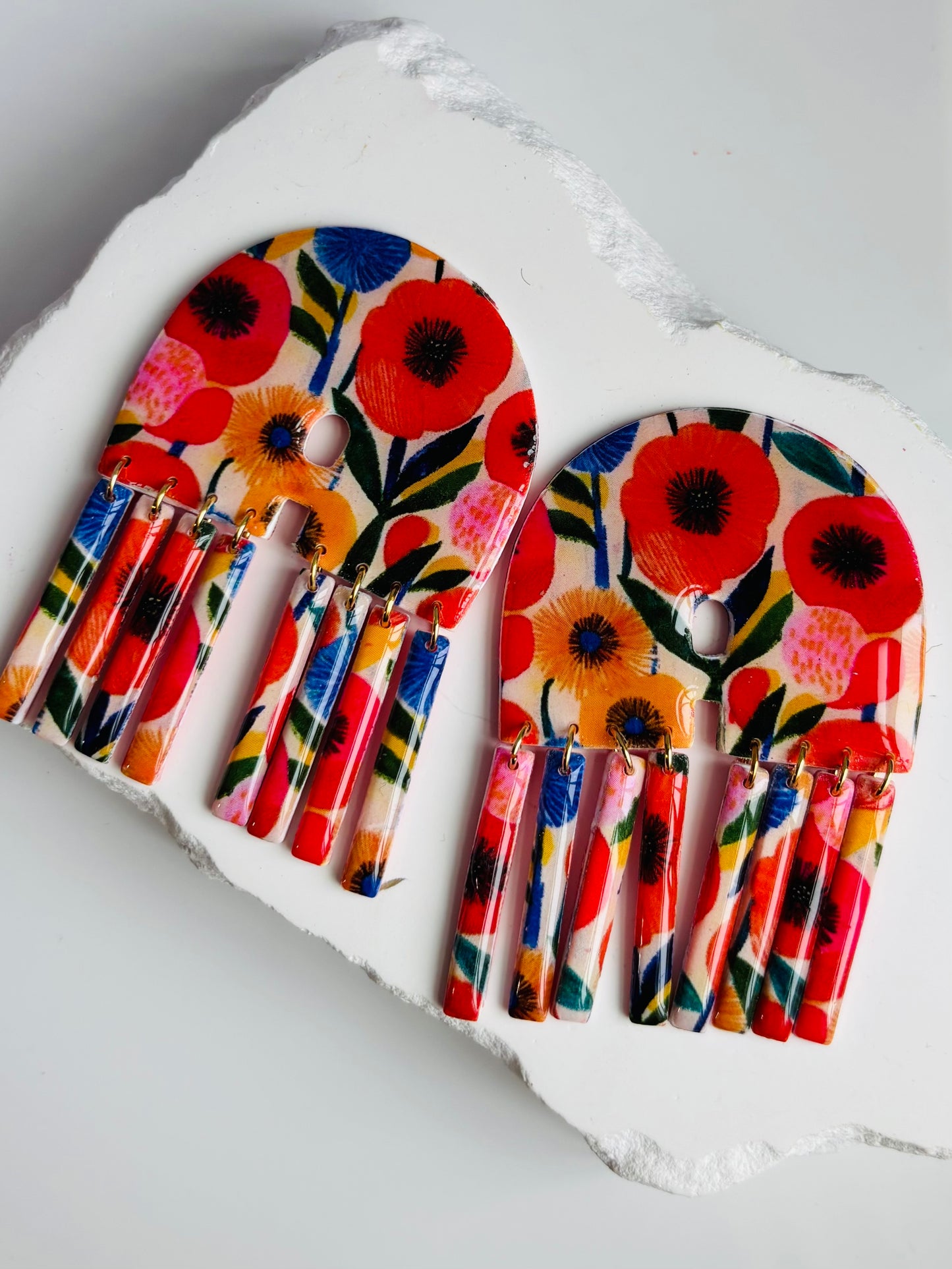 Mod Floral XL Statement Earring