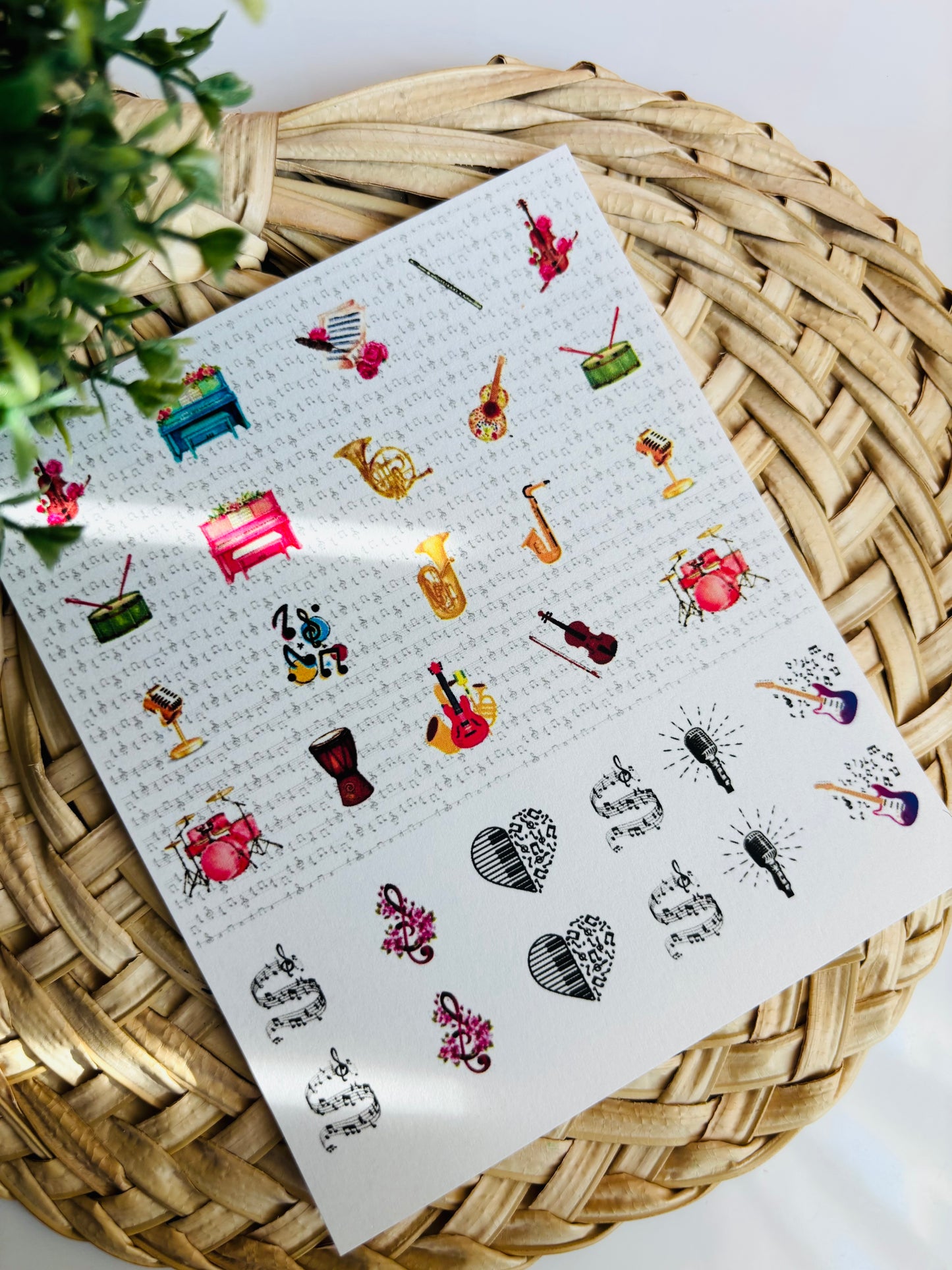 Musical Charms Transfer Paper