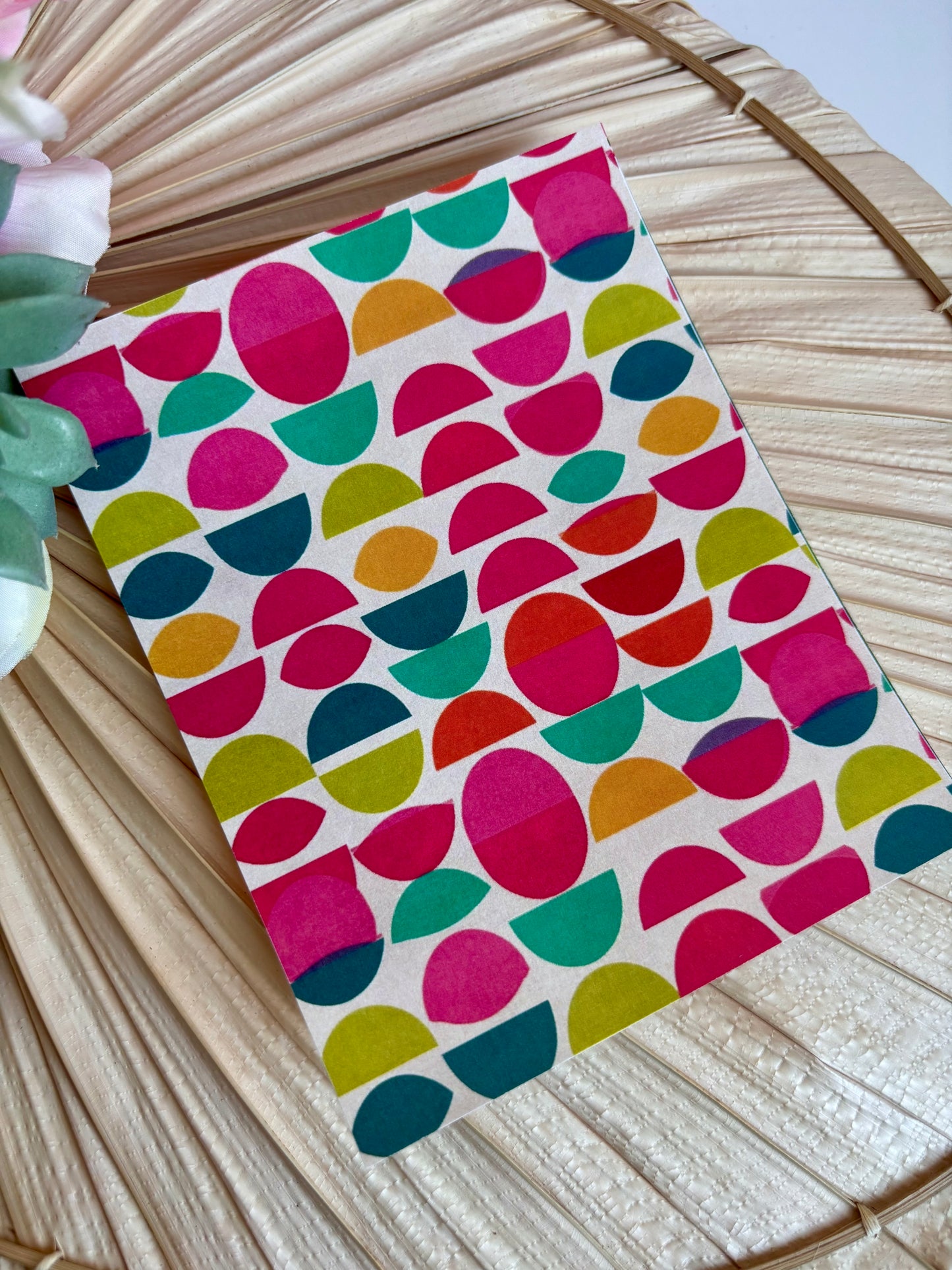 Funky Semi Circle Transfer Paper