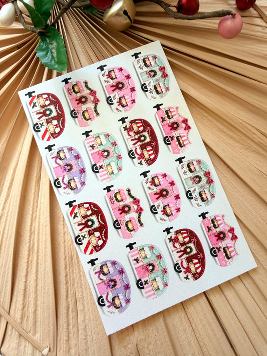 Retro Holiday Camper Transfers & Fitted Cutter