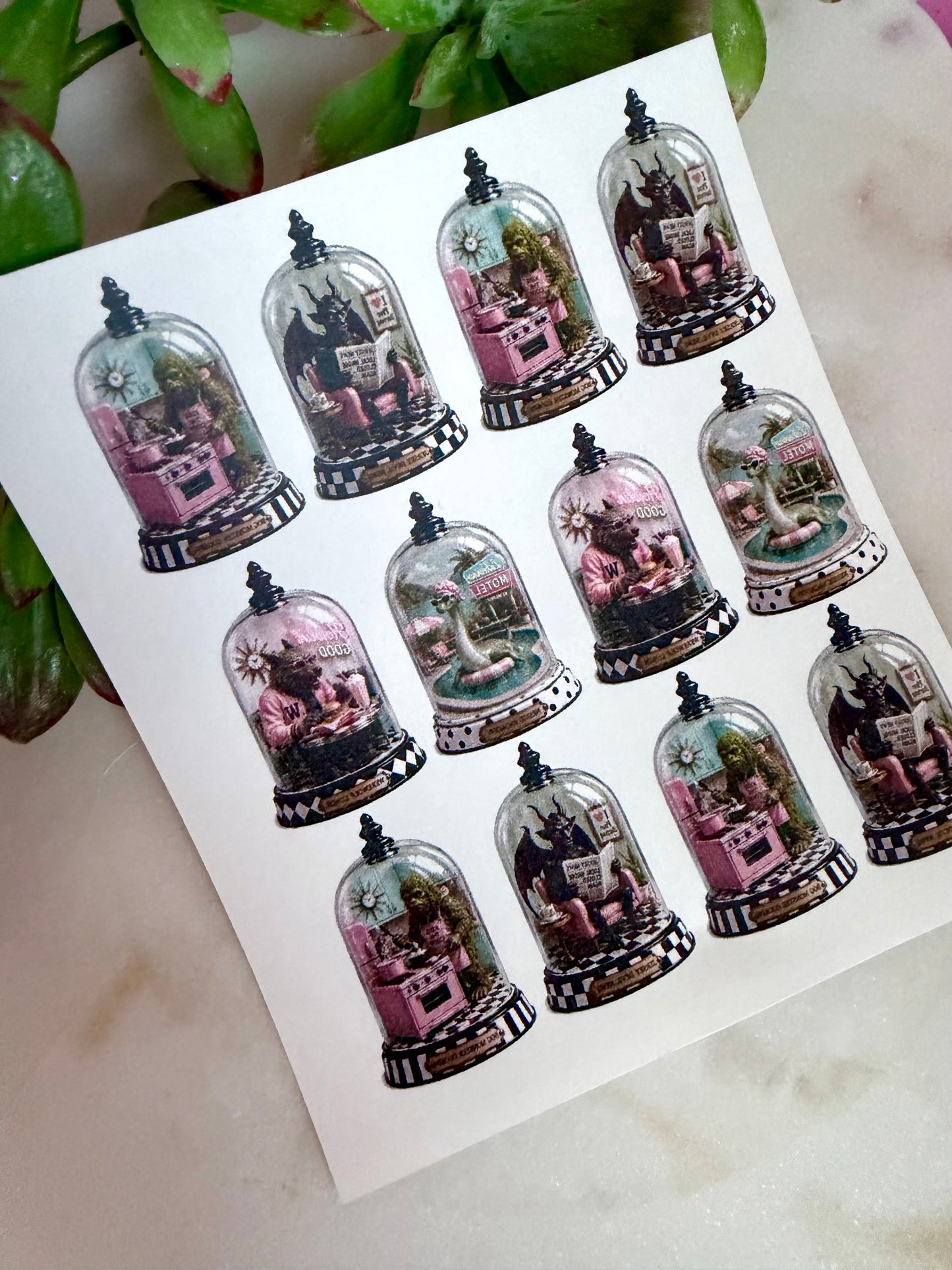 Cryptid Cloche Transfer Papers