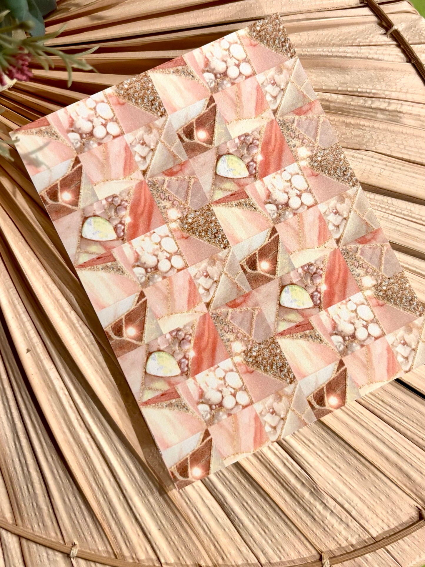 Peachy Stone Tile Transfer Paper