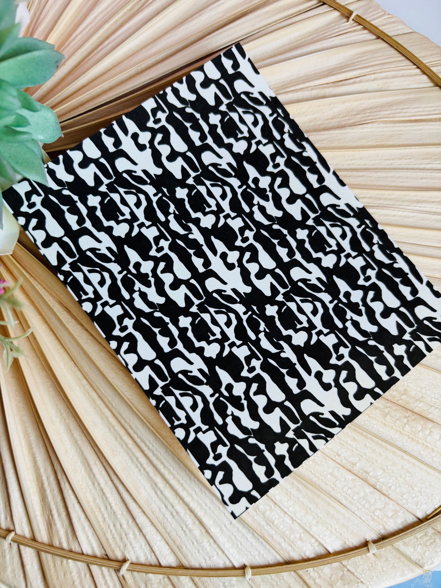 B&W Squiggle Transfer Paper