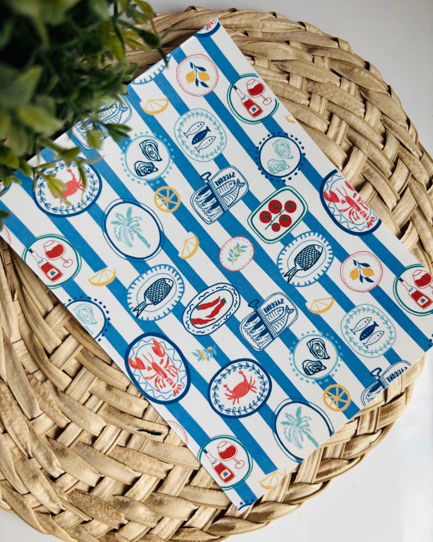 Lobster Stripe Transfer Paper