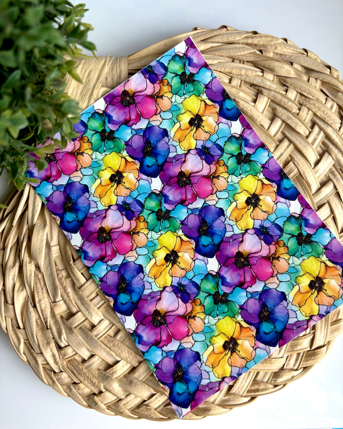 Watercolor Flowers Transfer Paper