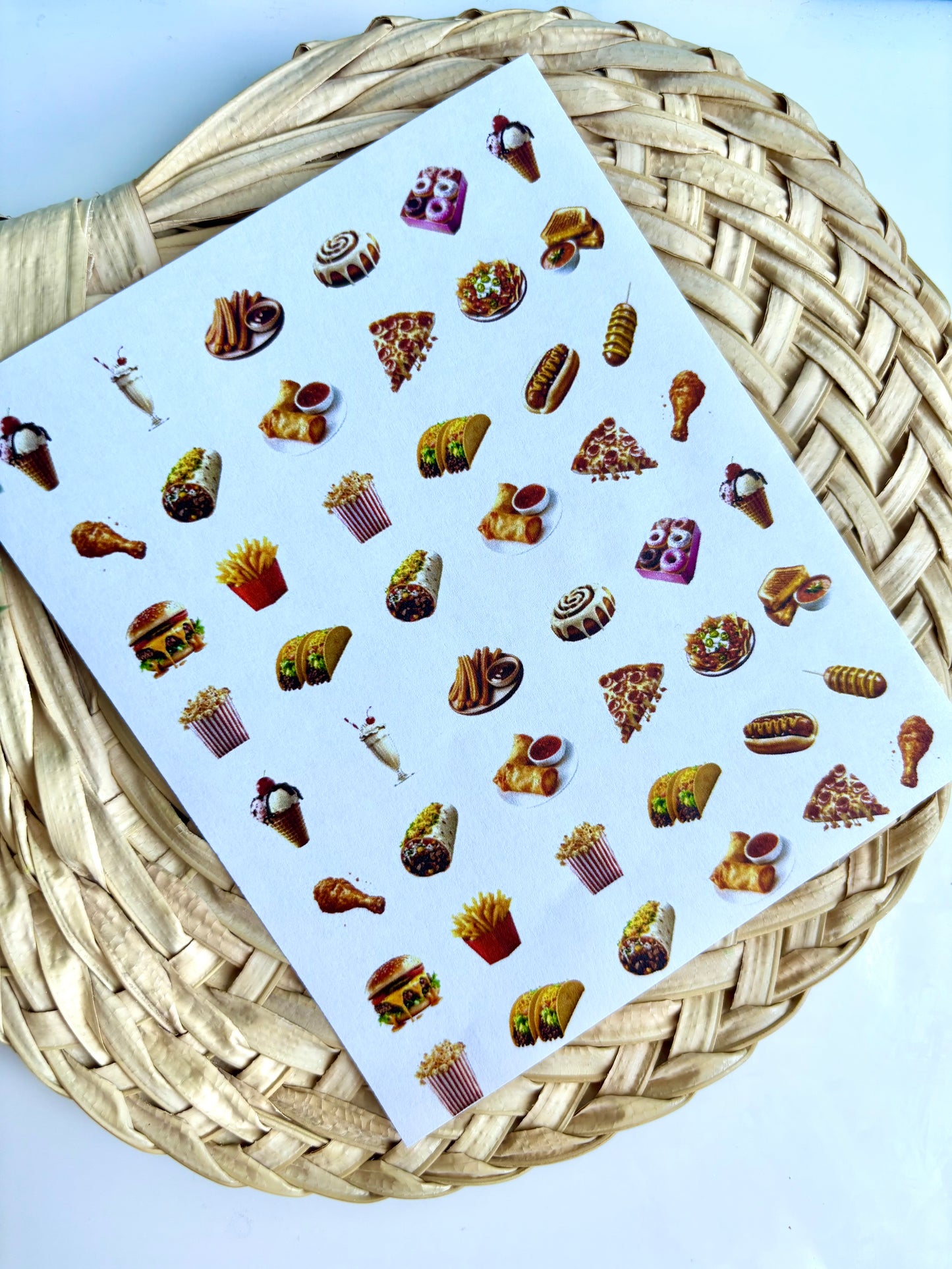 Snack Attack Charm Transfer Paper