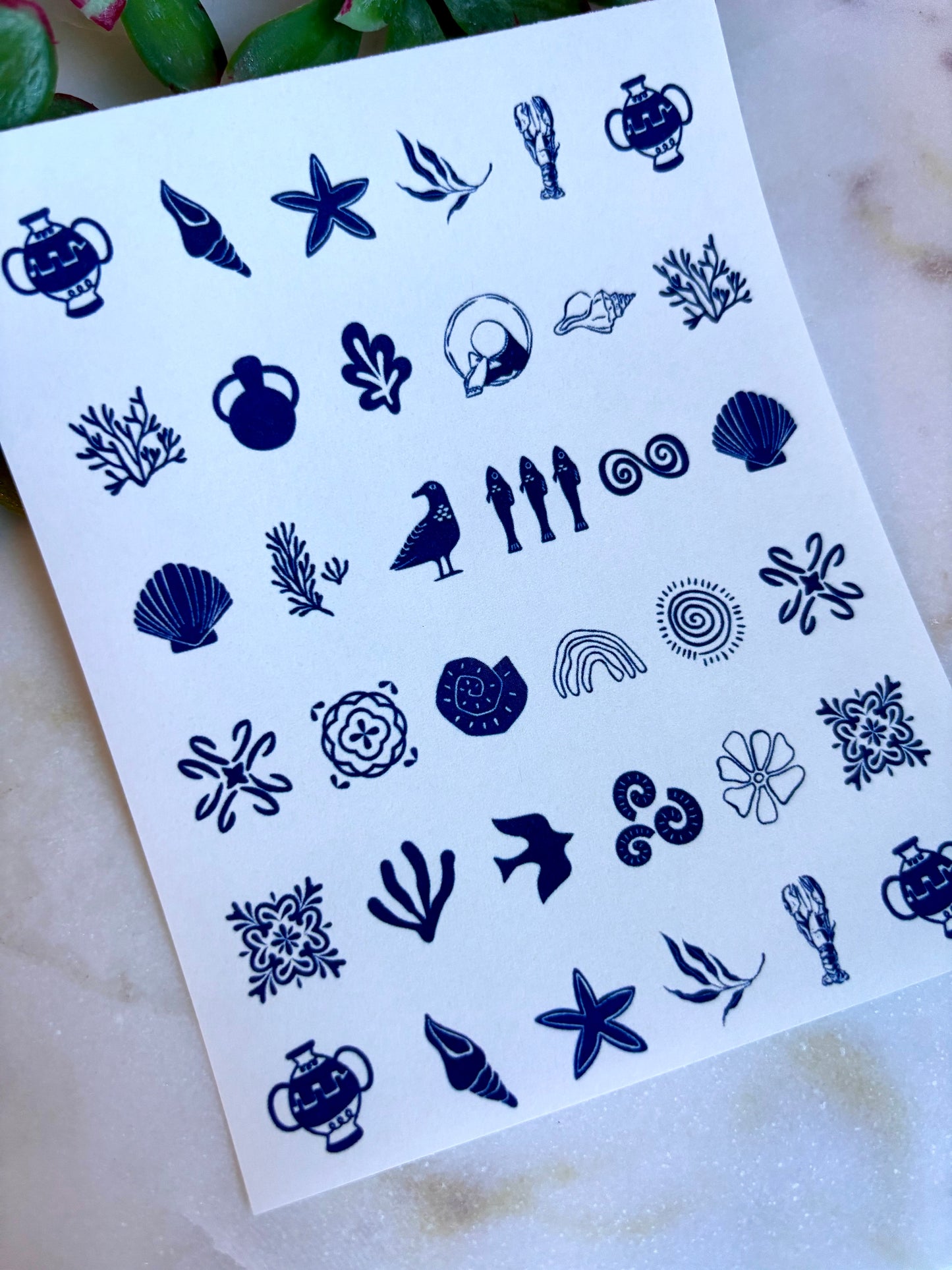 Matisse Sea B Charm Transfer Paper