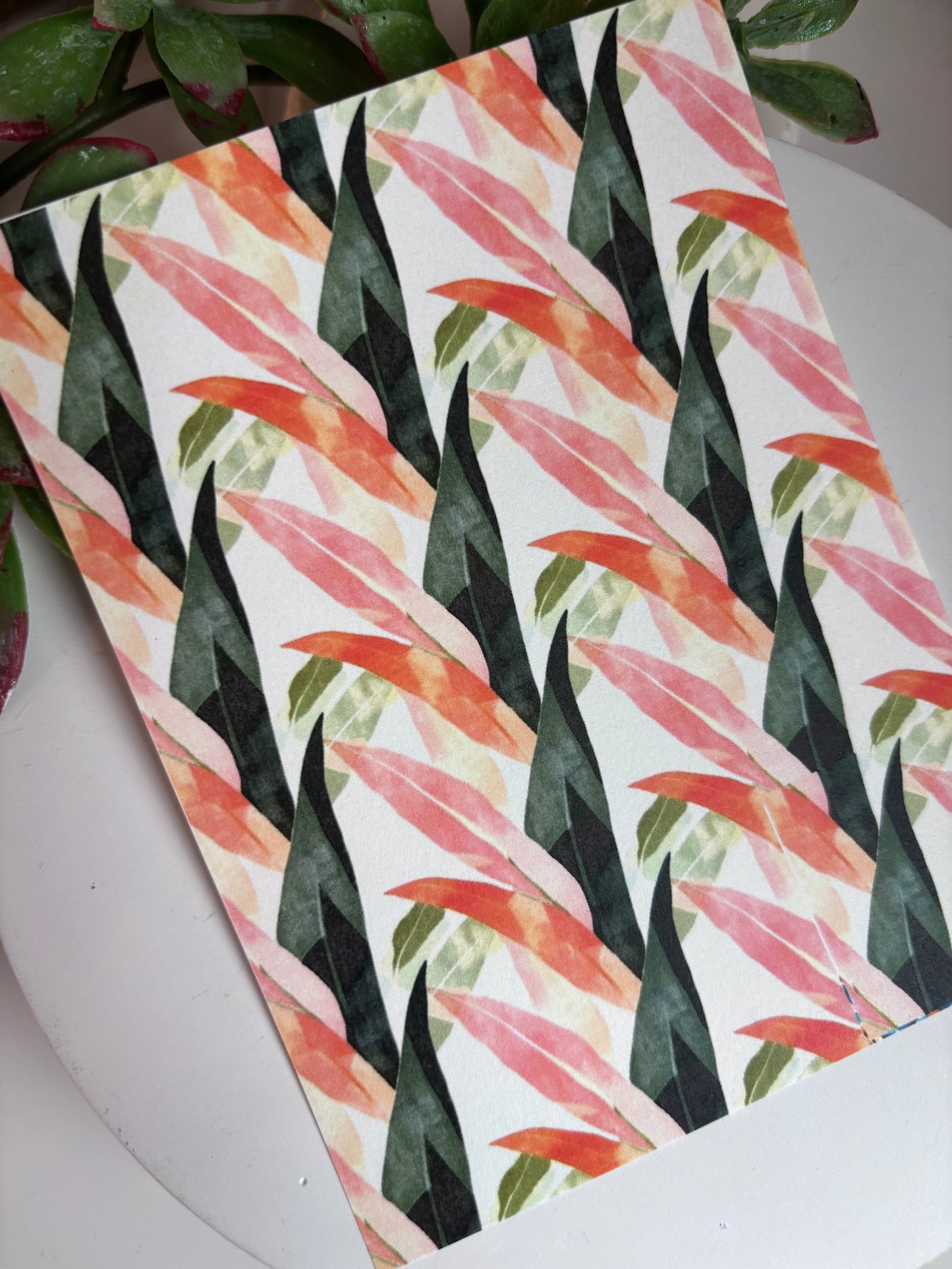 Tropical Boho Leaves Transfer Paper