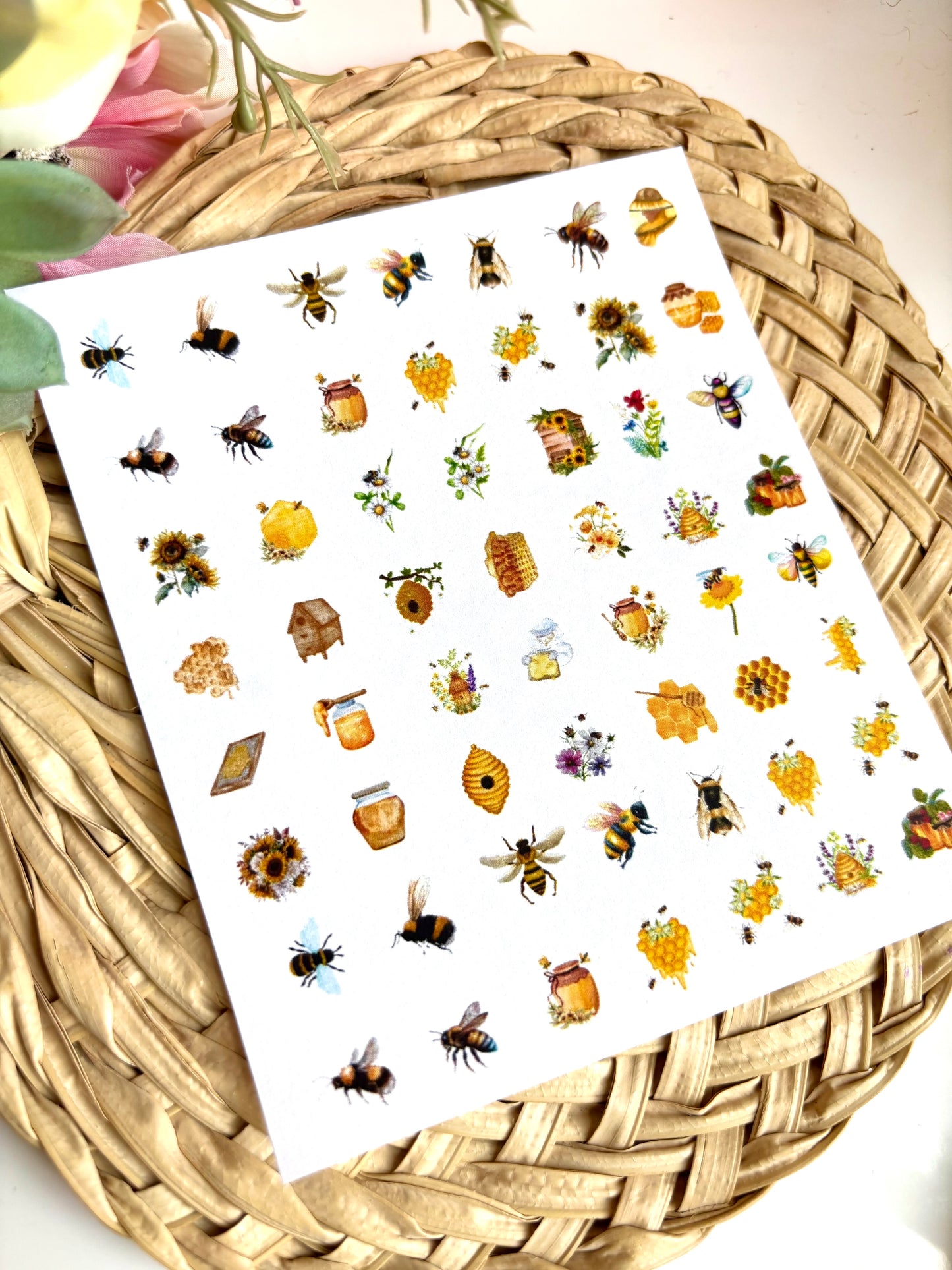 Bee & Honey Charms Transfer Paper