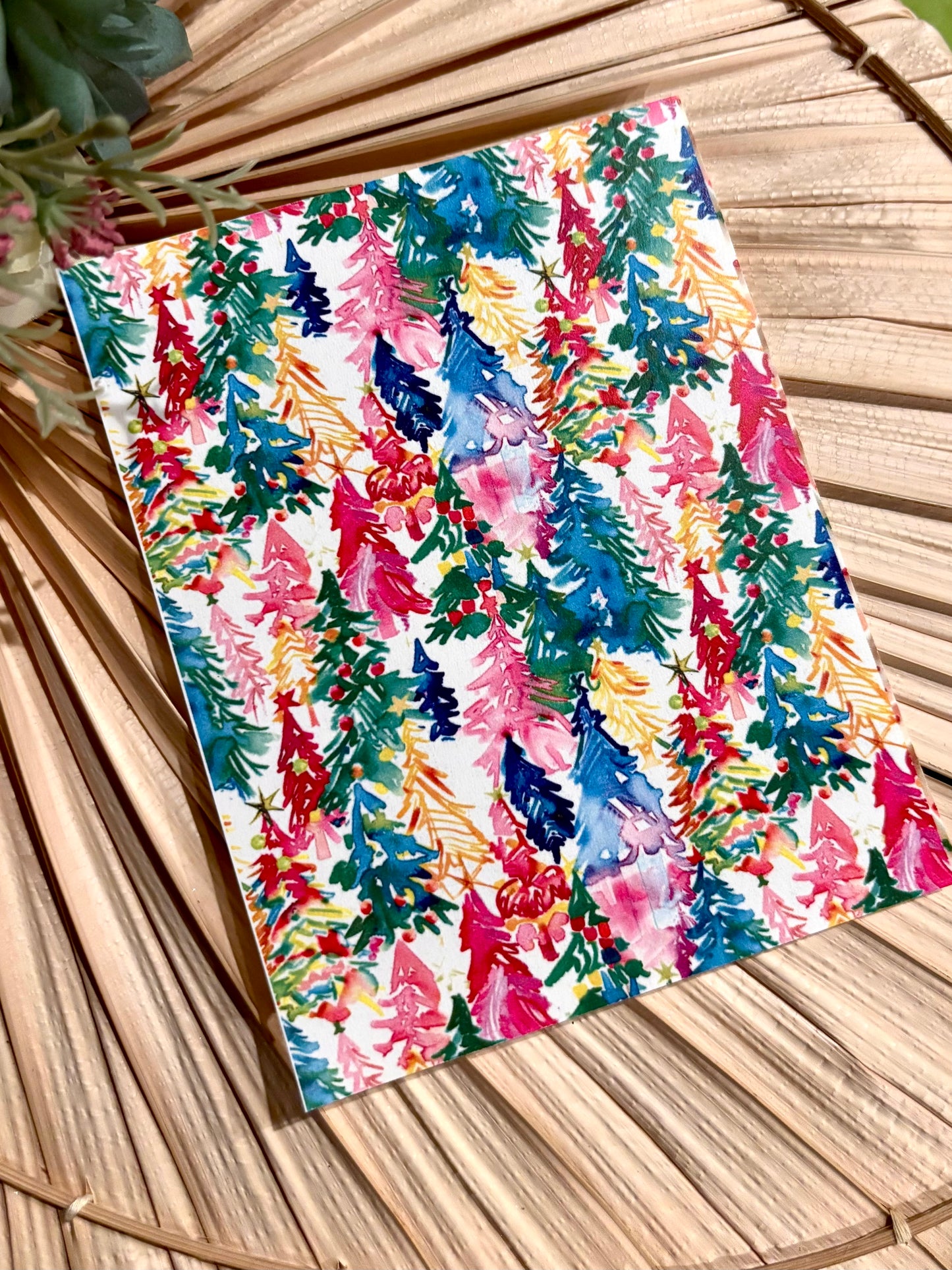 Watercolor Trees Transfer Paper