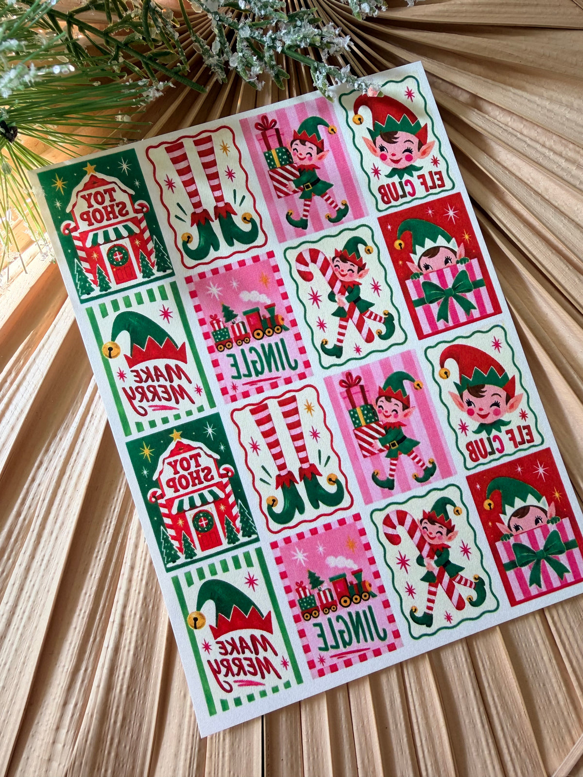 Cutie Elf Tile Transfer Paper