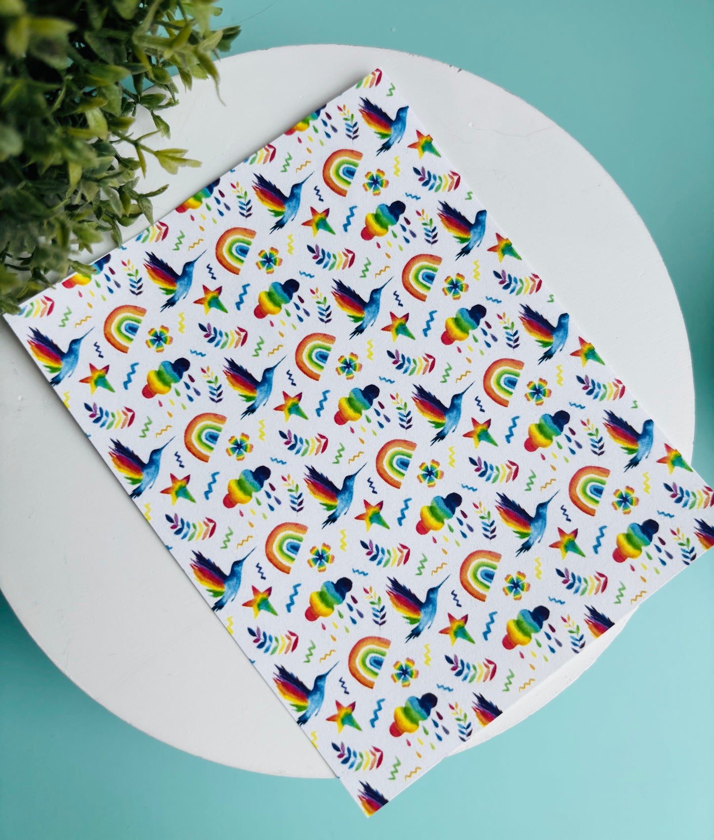 Rainbow Summer Transfer Paper