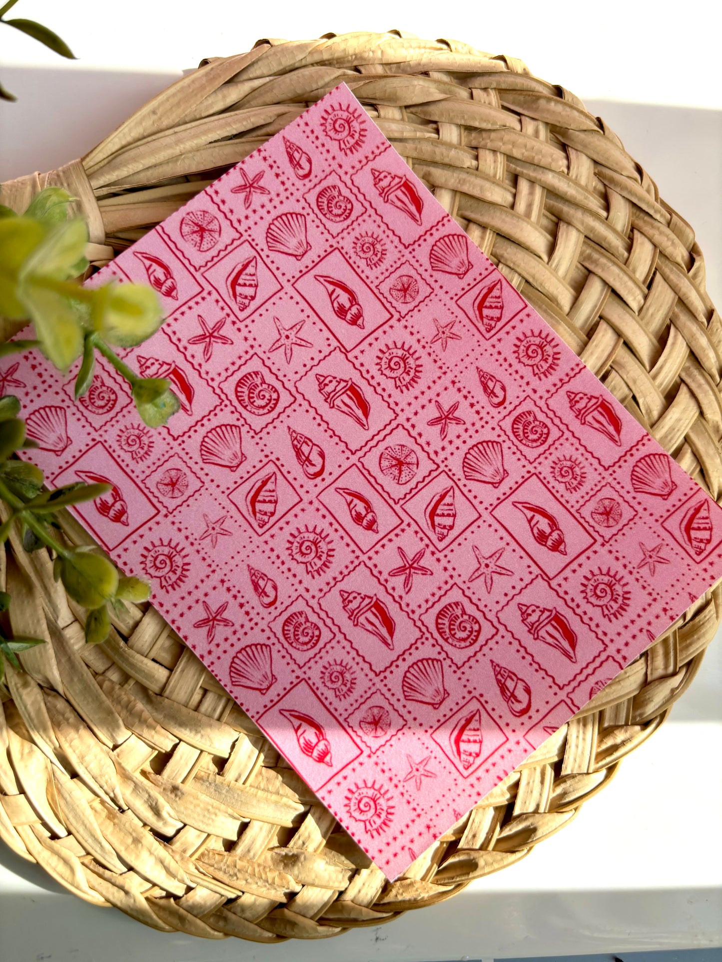 Nautical Pinky Red Transfer Paper