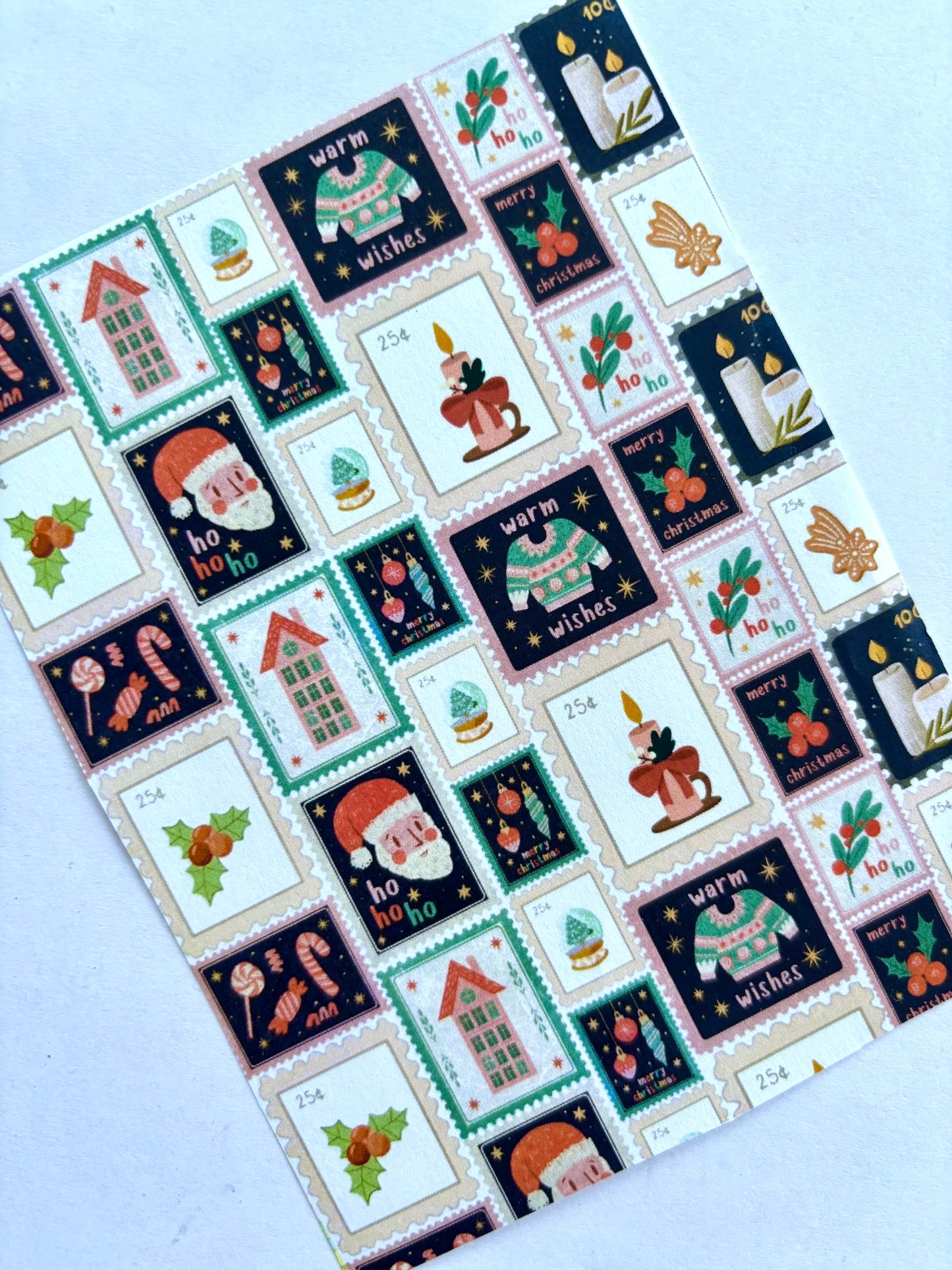 Xmas Stamps Transfer Paper