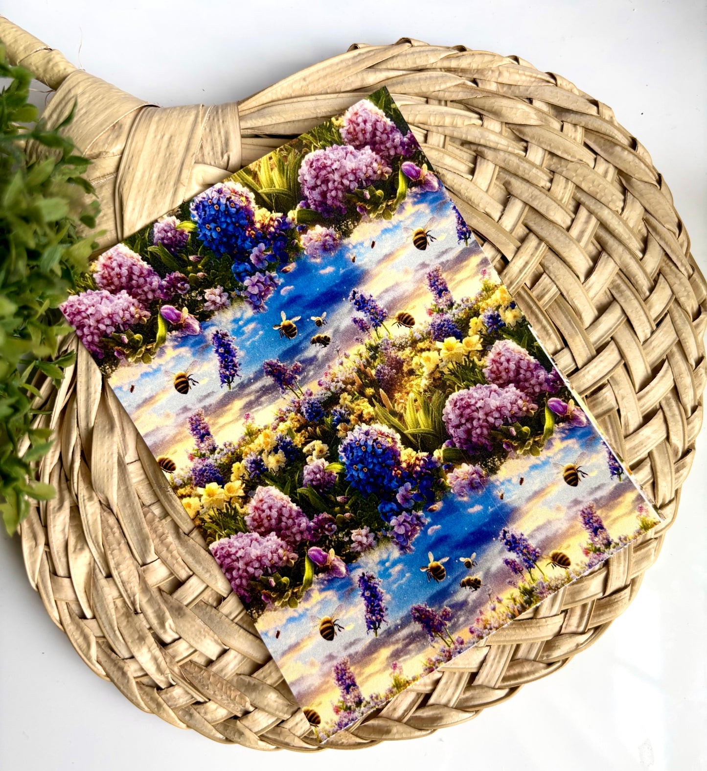 Hydrangea Bees Transfer Paper