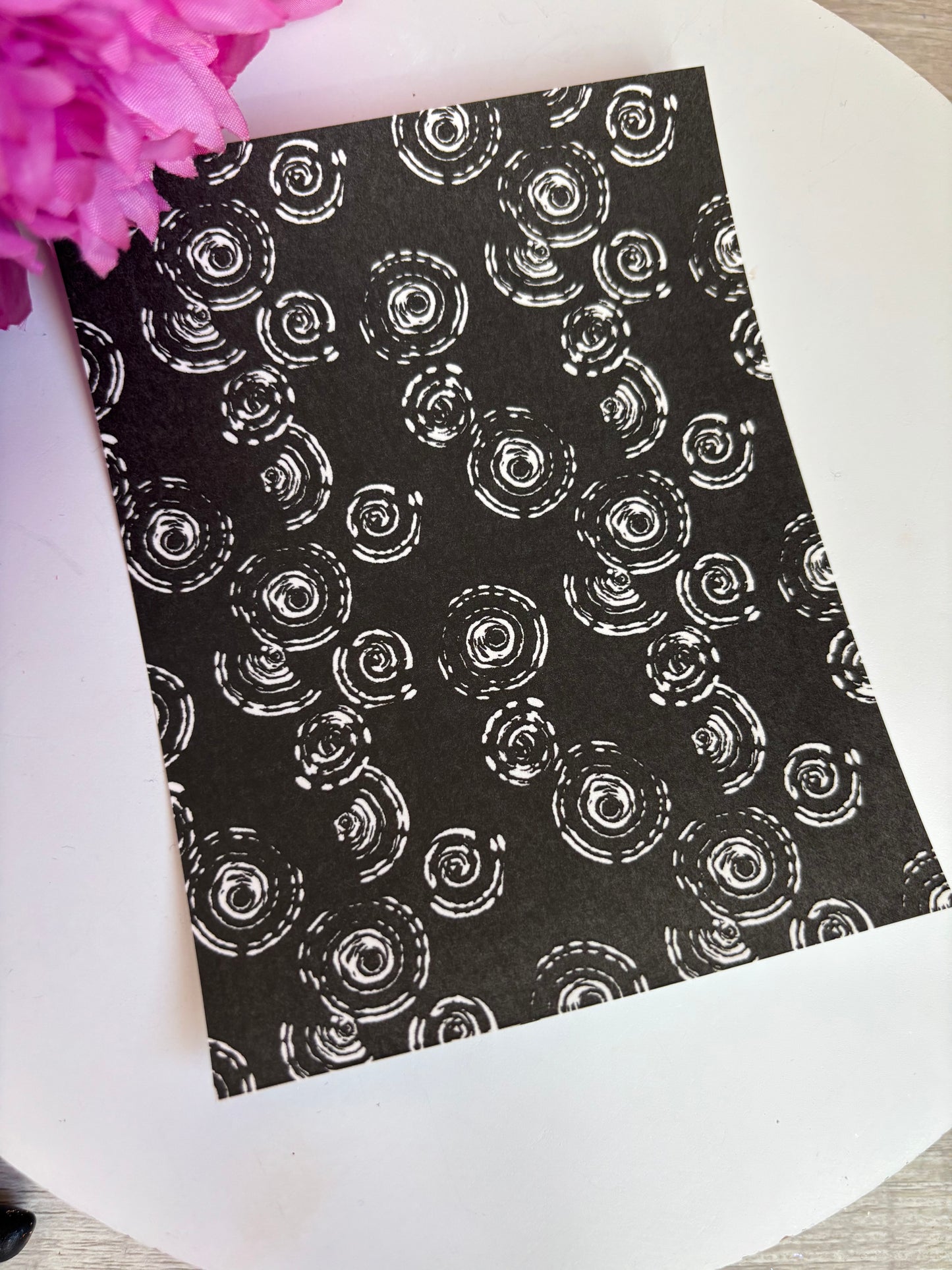 Rings BW Transfer Paper