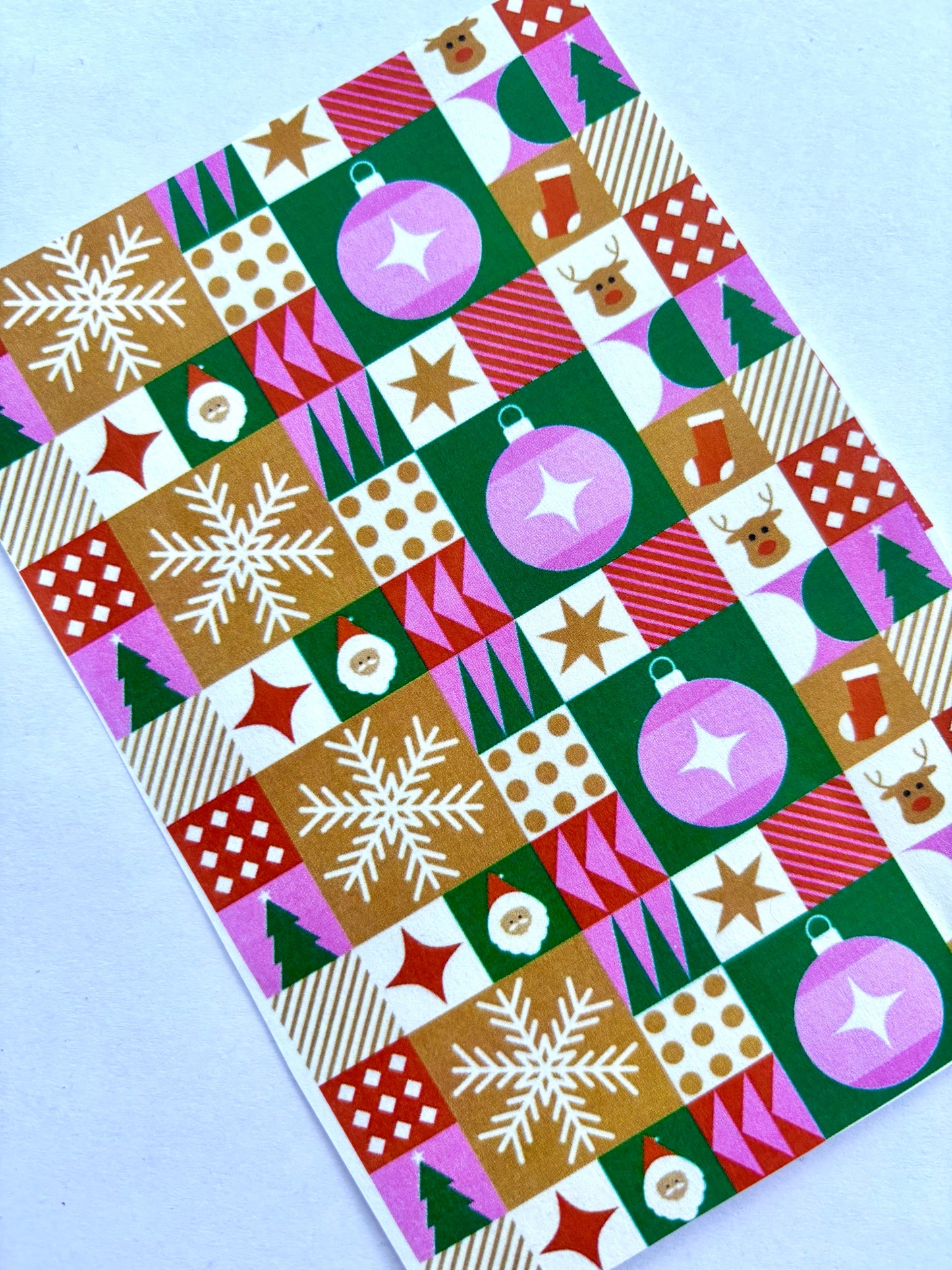 Snowflake Check Transfer Paper