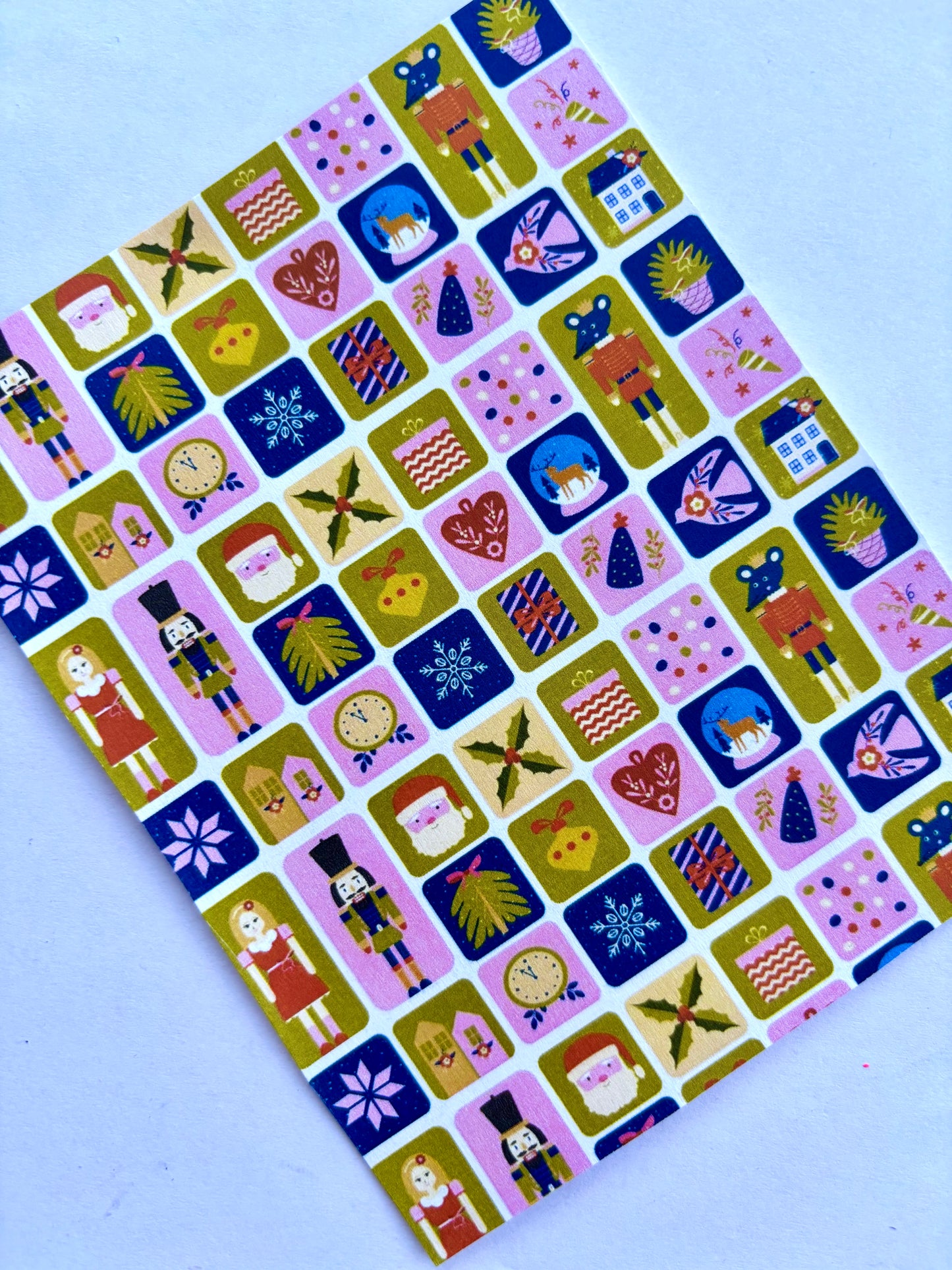 Nutcracker Squares Transfer Paper