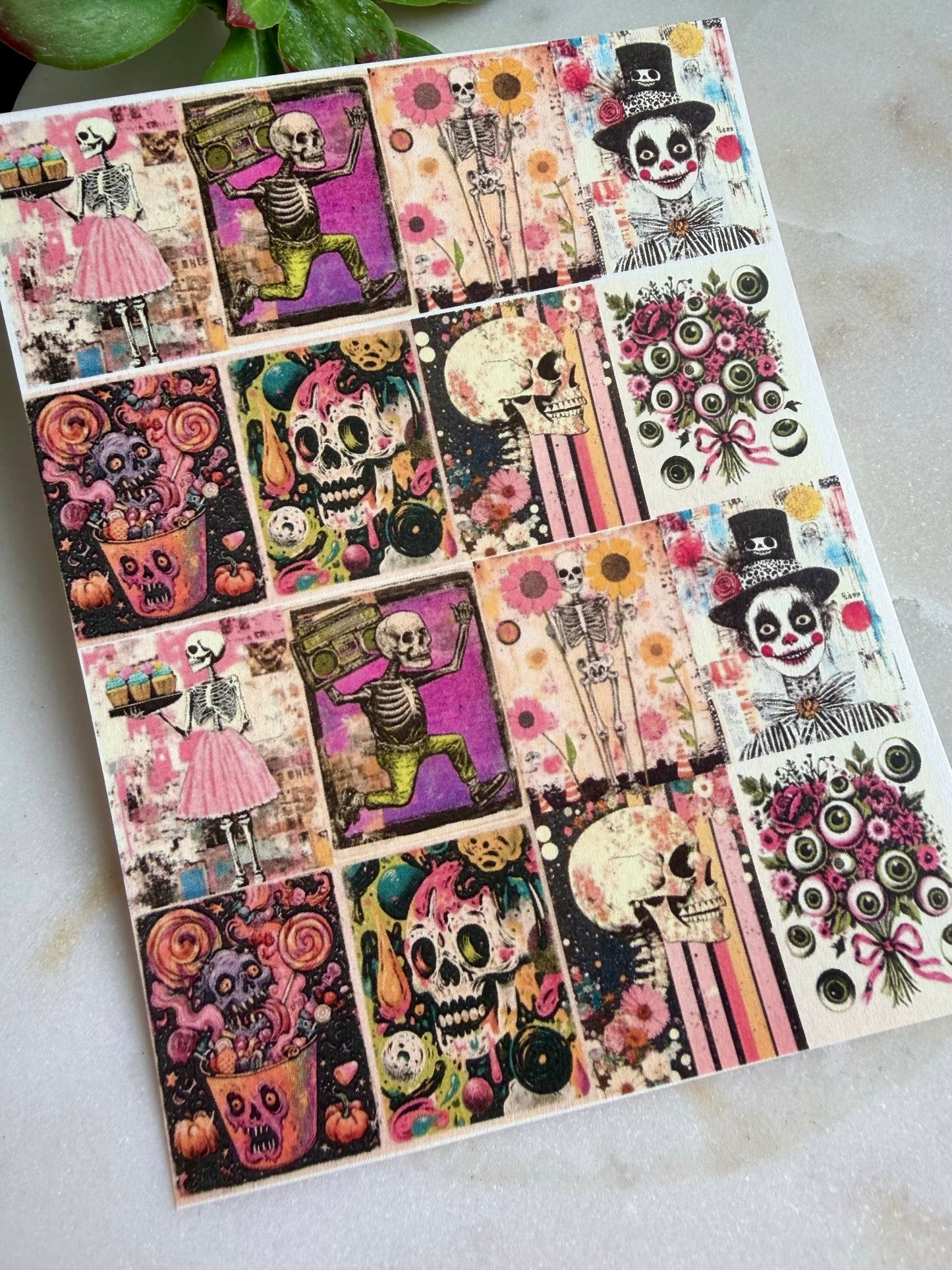 Skele-pop Tile Transfer Paper