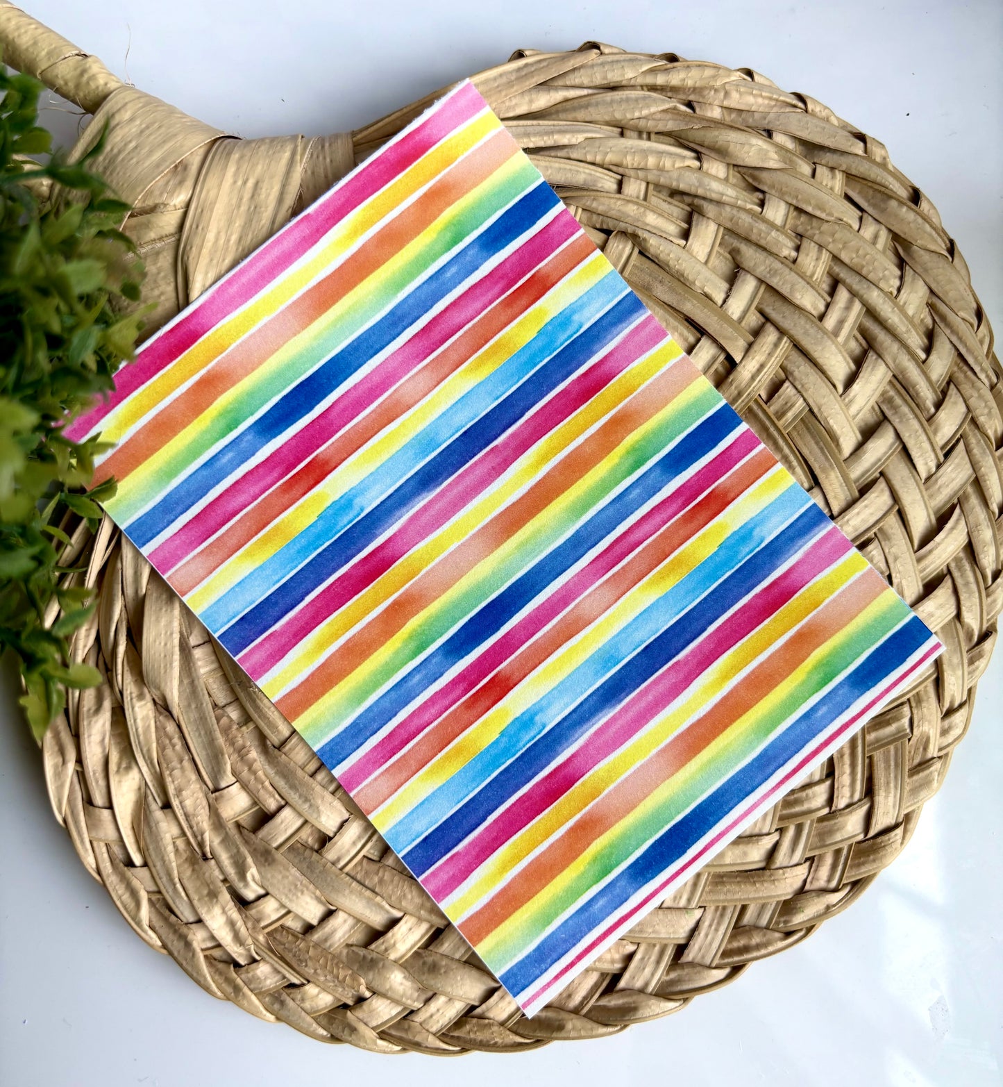 Rainbow Watercolor Transfer Paper