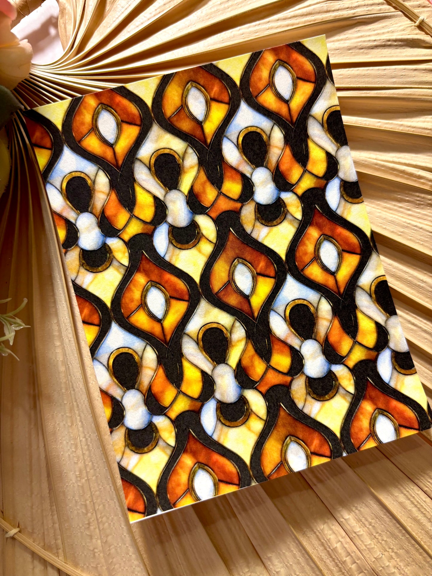 Vintage Amber Glass Transfer Paper